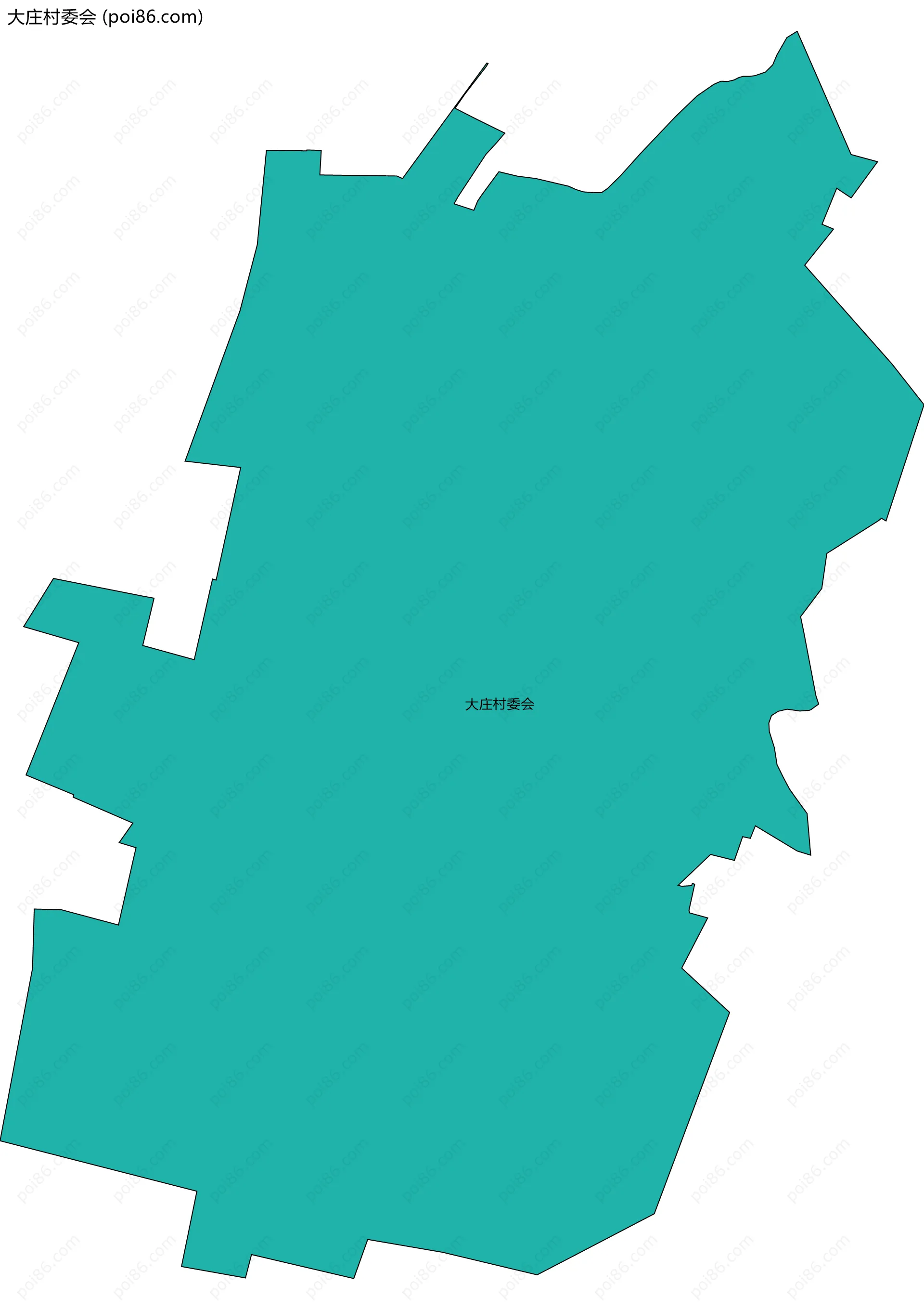 大庄村委会边界地图
