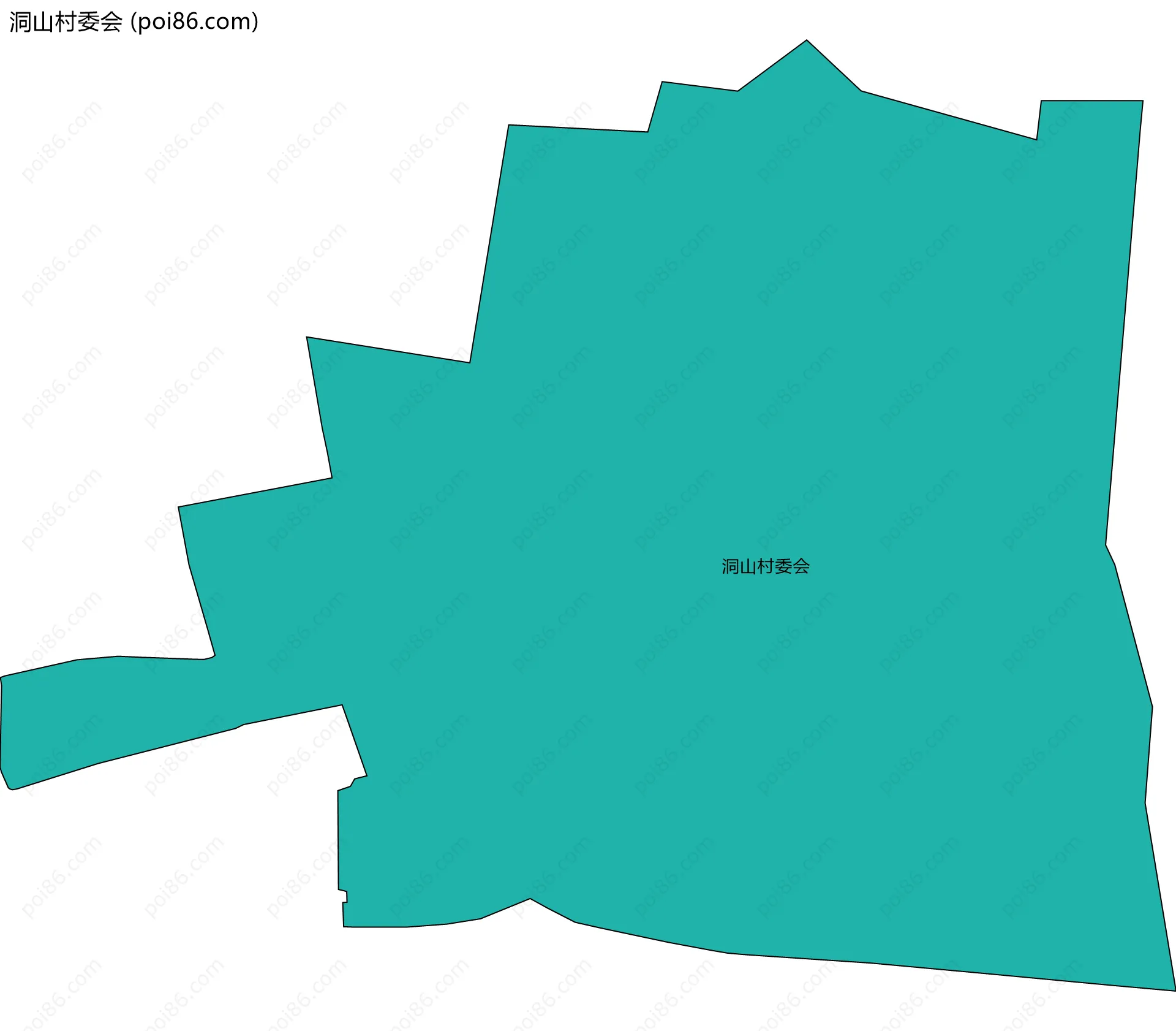 洞山村委会边界地图