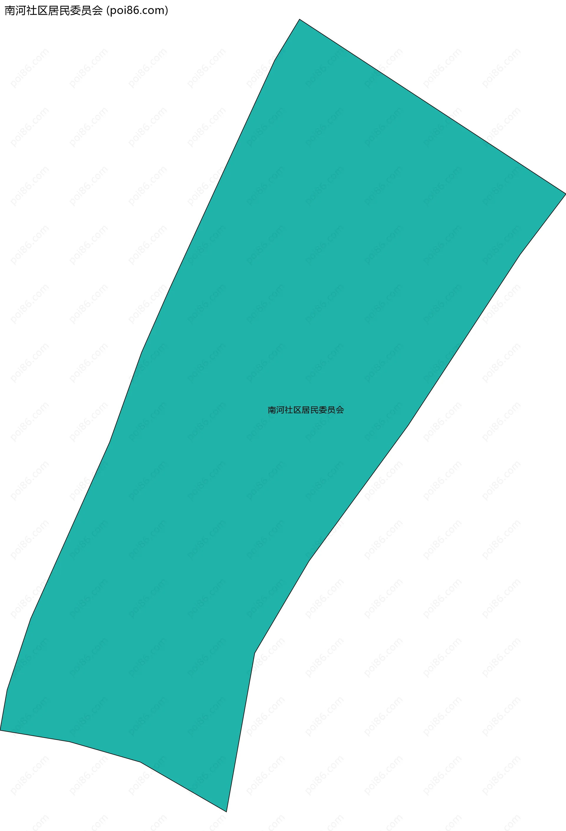 南河社区居民委员会边界地图