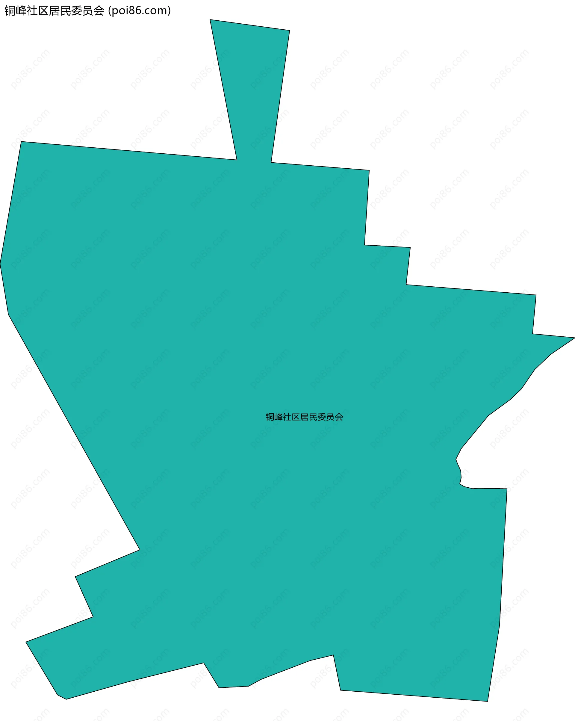 铜峰社区居民委员会边界地图