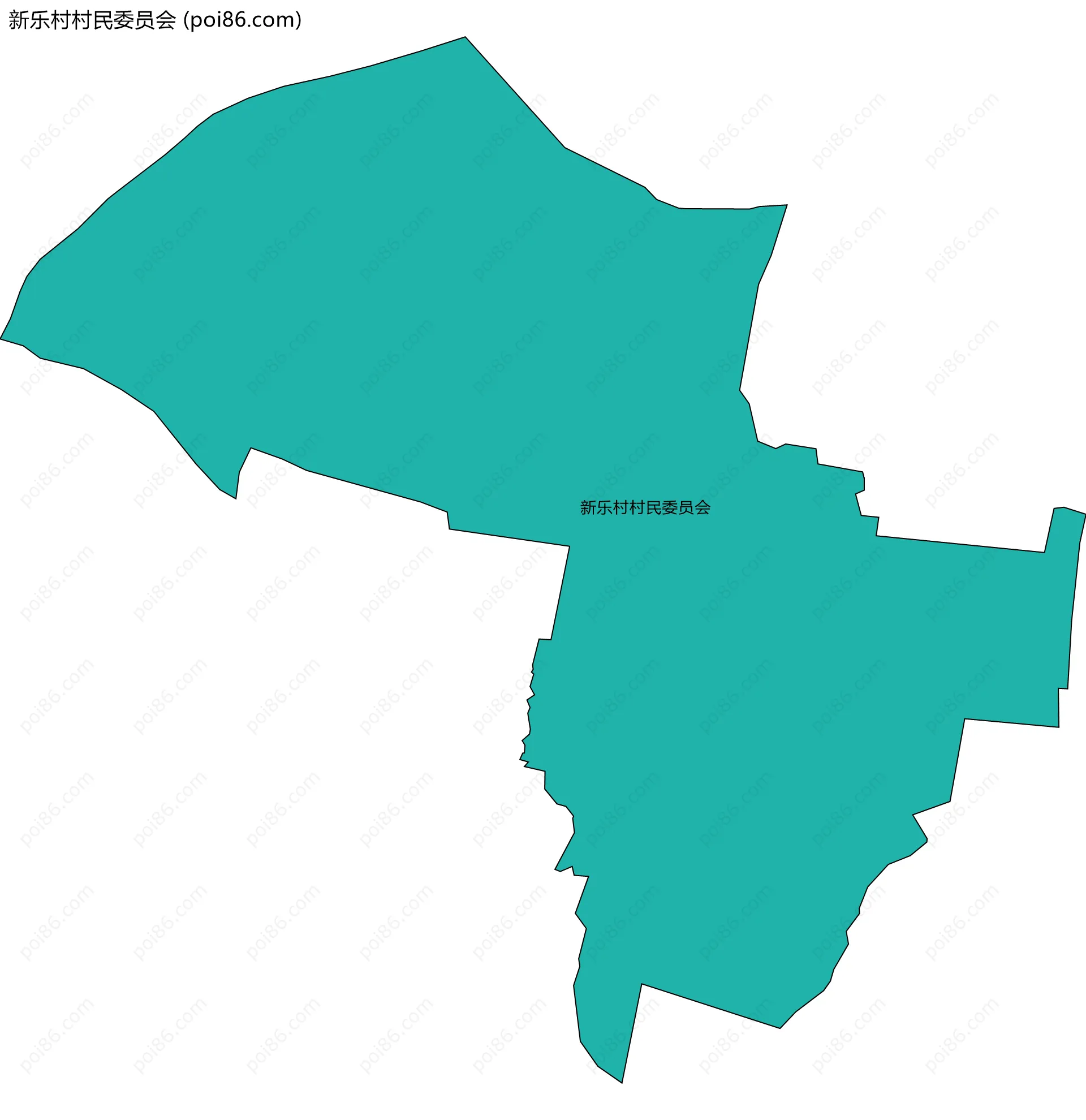 新乐村村民委员会边界地图