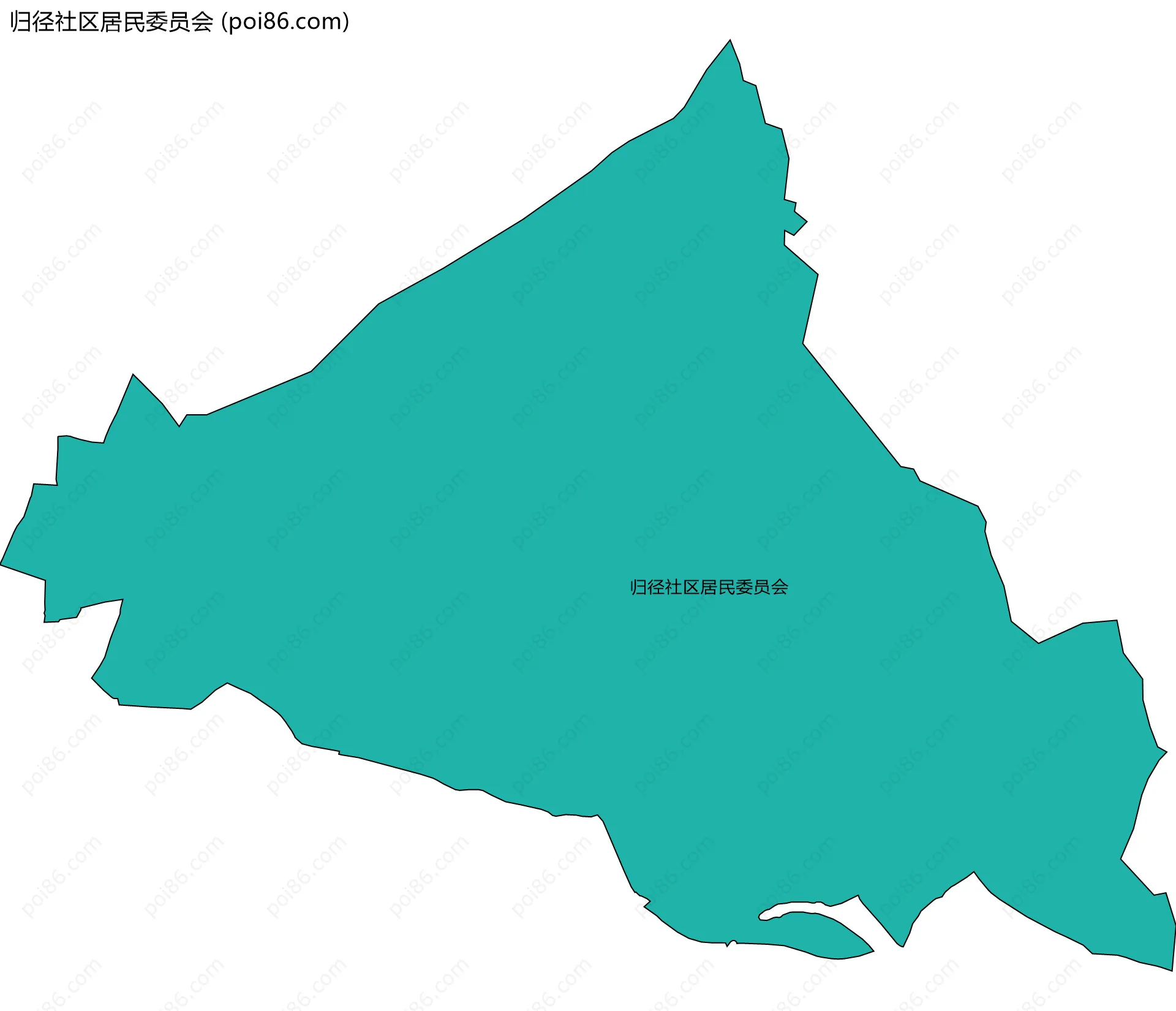 归径社区居民委员会边界地图