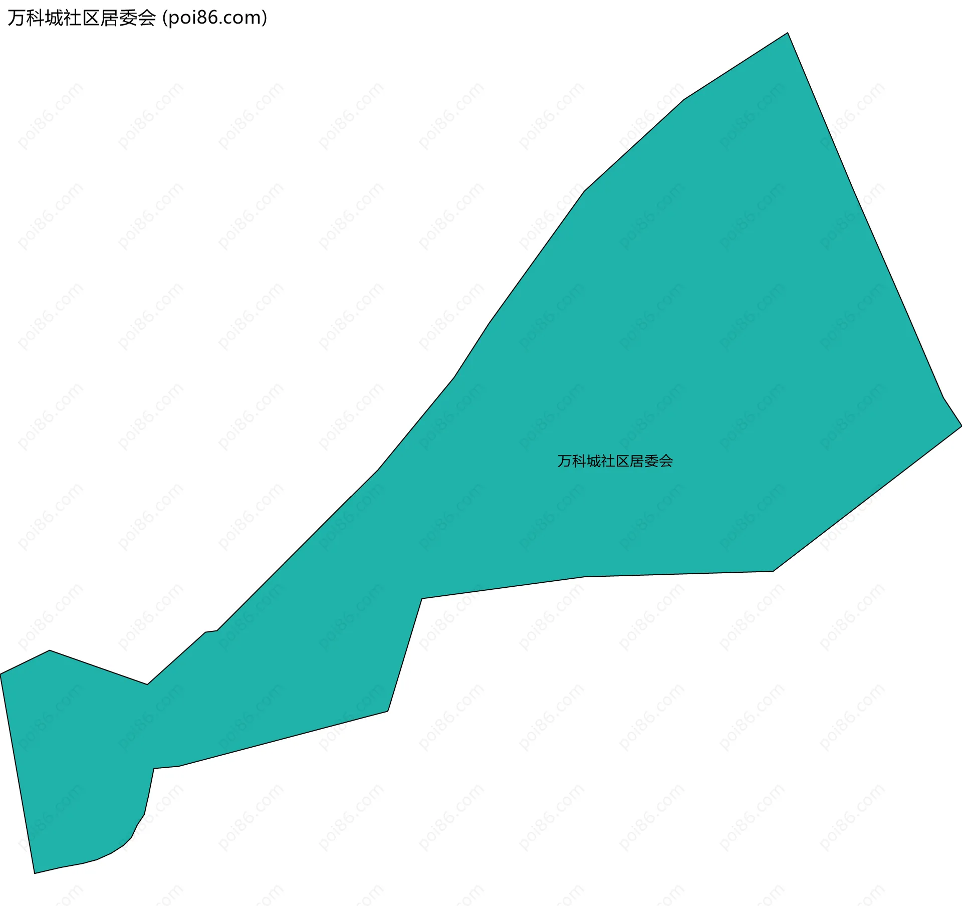 万科城社区居委会边界地图