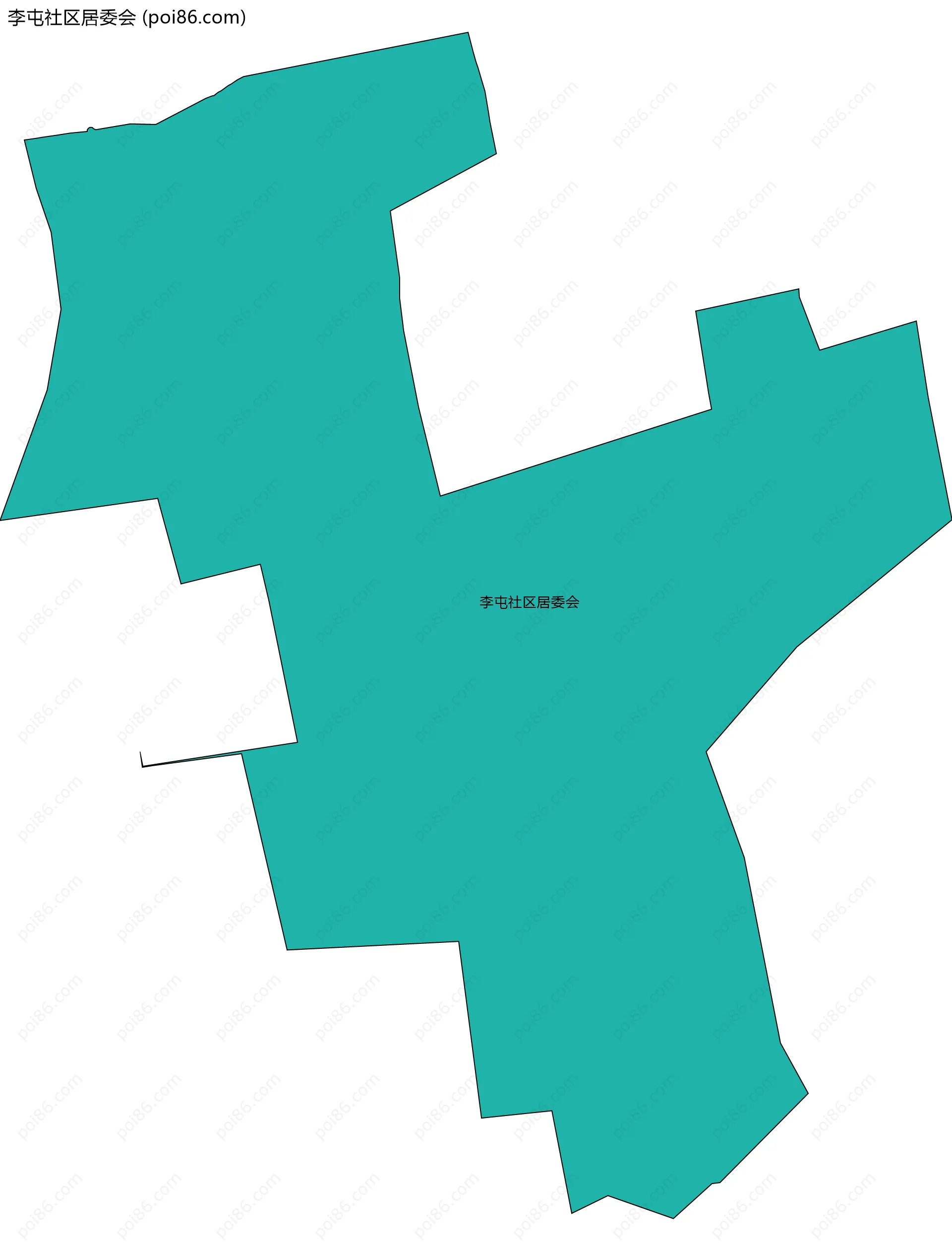 李屯社区居委会边界地图