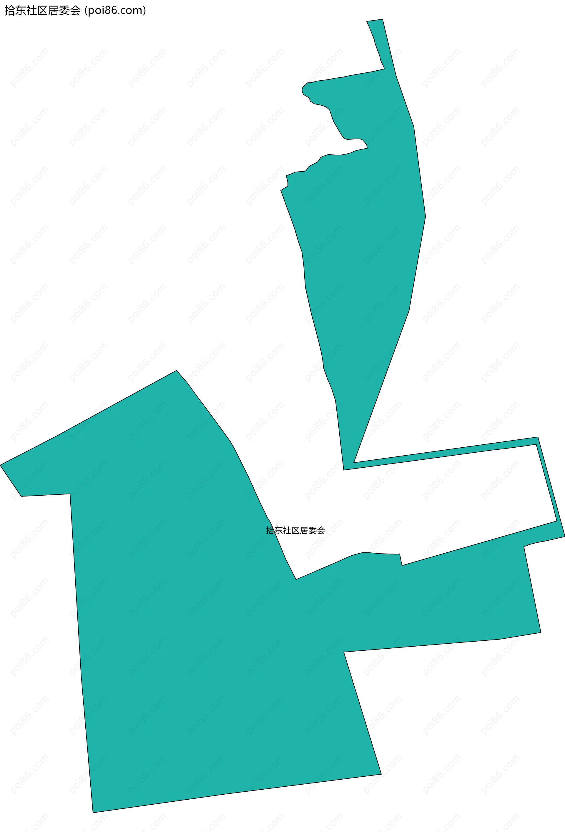 拾东社区居委会边界地图