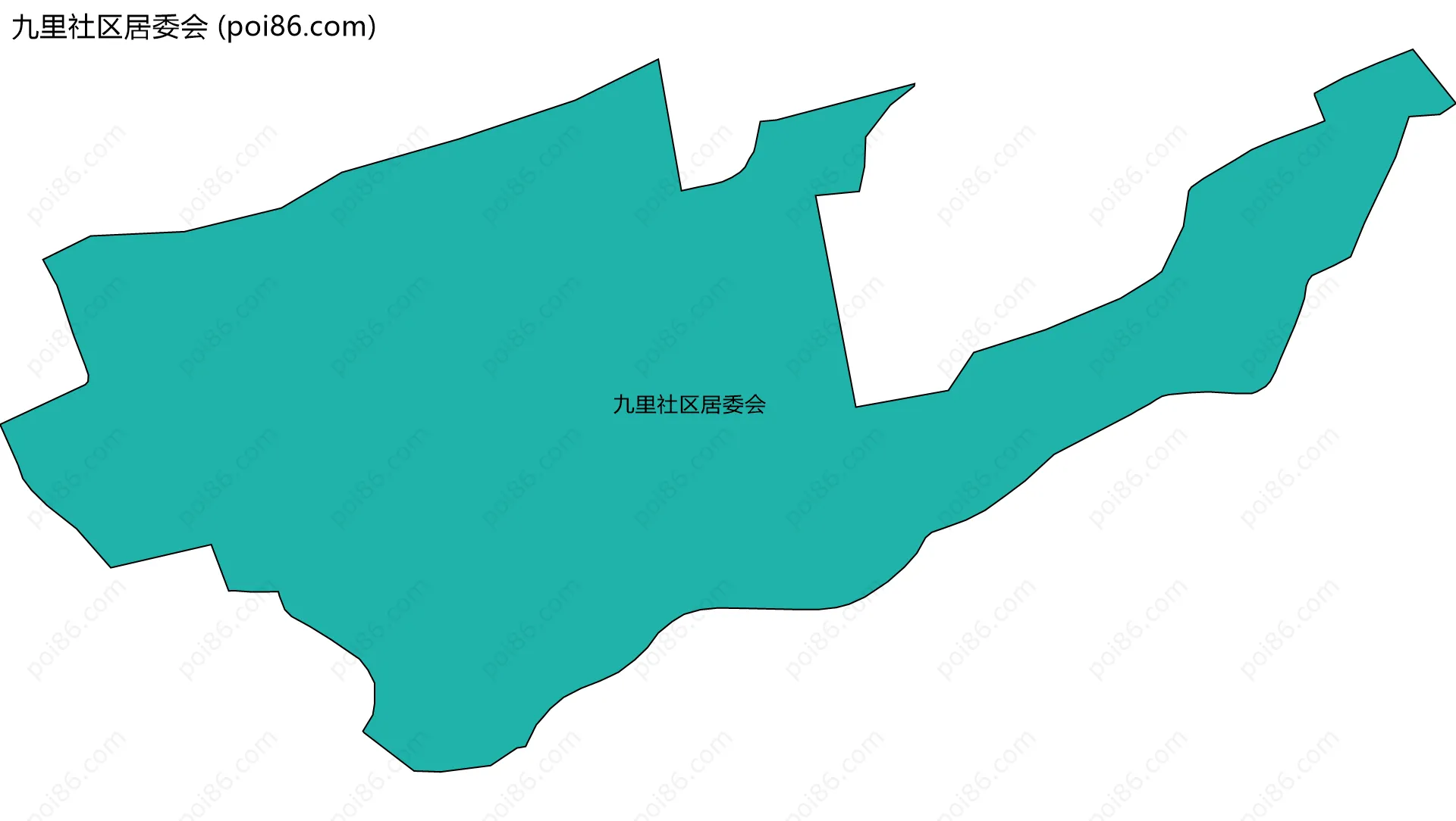 九里社区居委会边界地图
