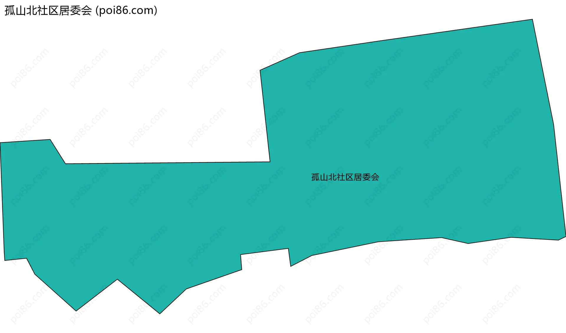 孤山北社区居委会边界地图