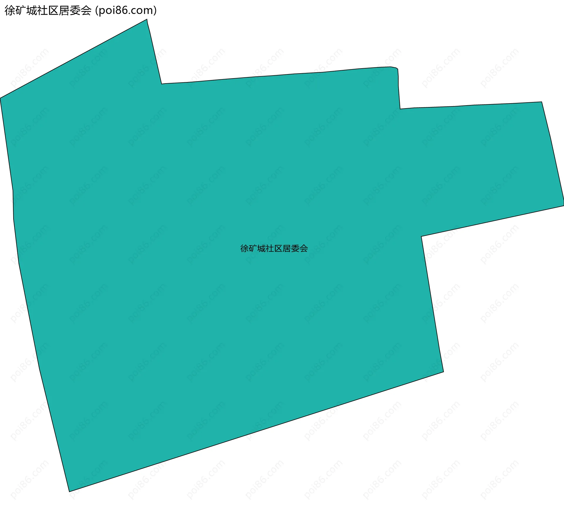 徐矿城社区居委会边界地图
