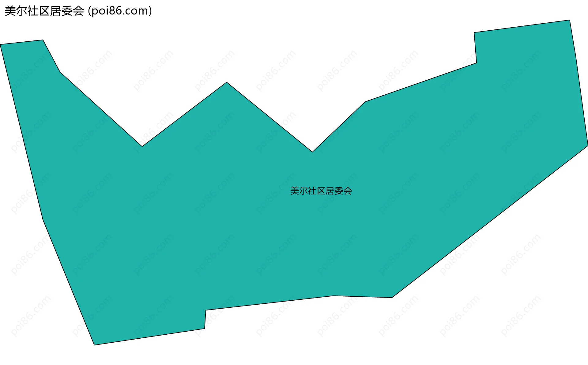 美尔社区居委会边界地图
