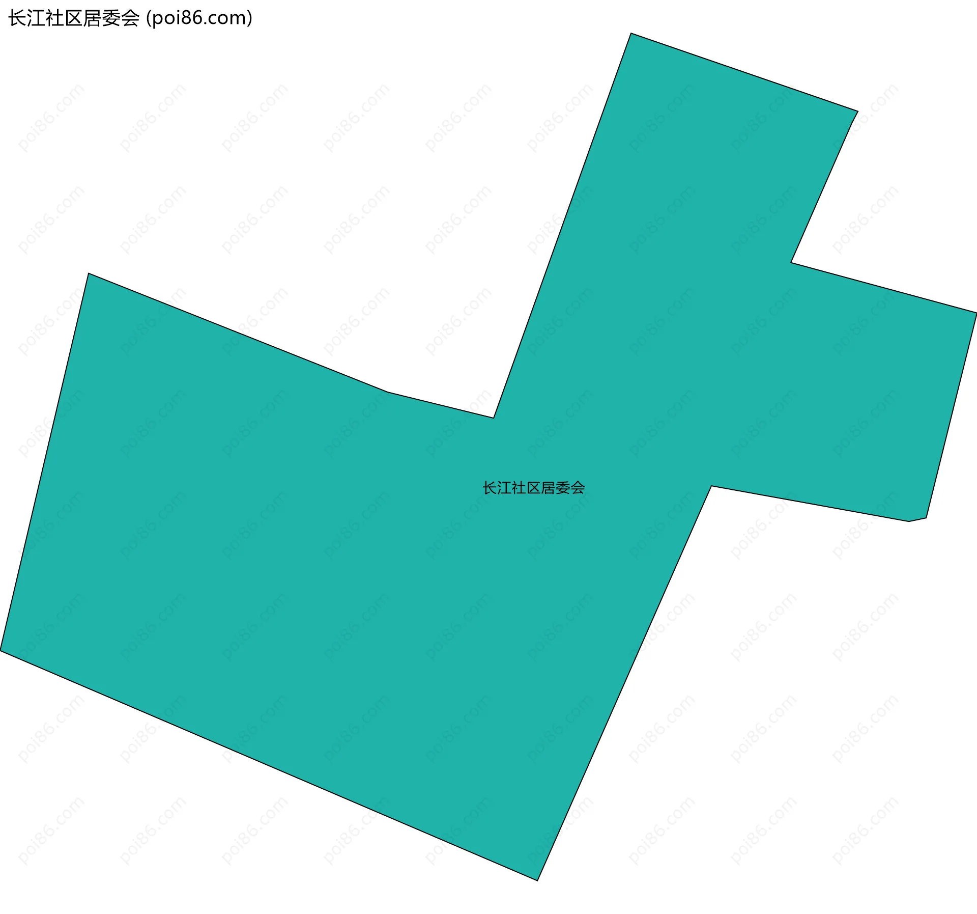 长江社区居委会边界地图