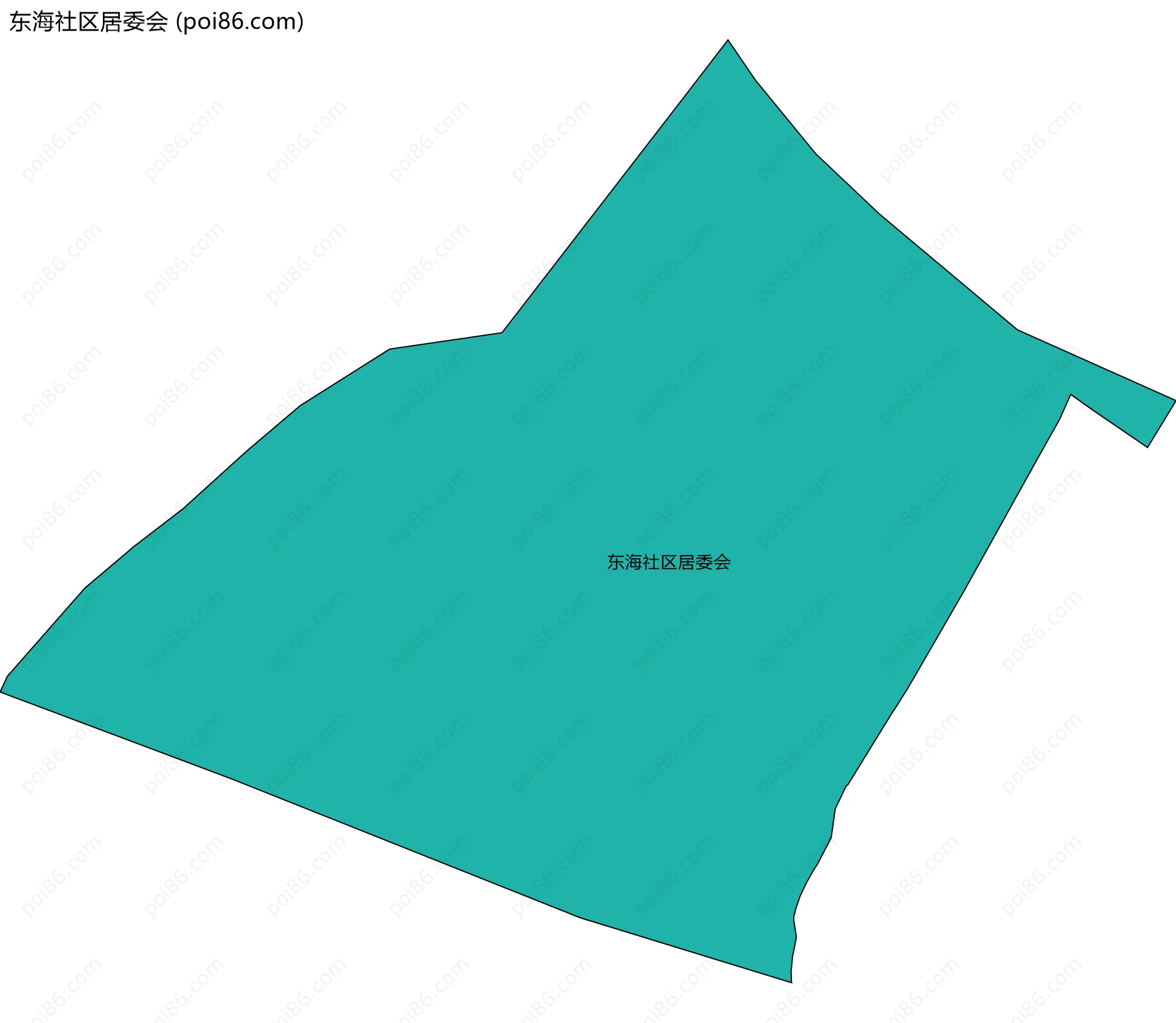 东海社区居委会边界地图