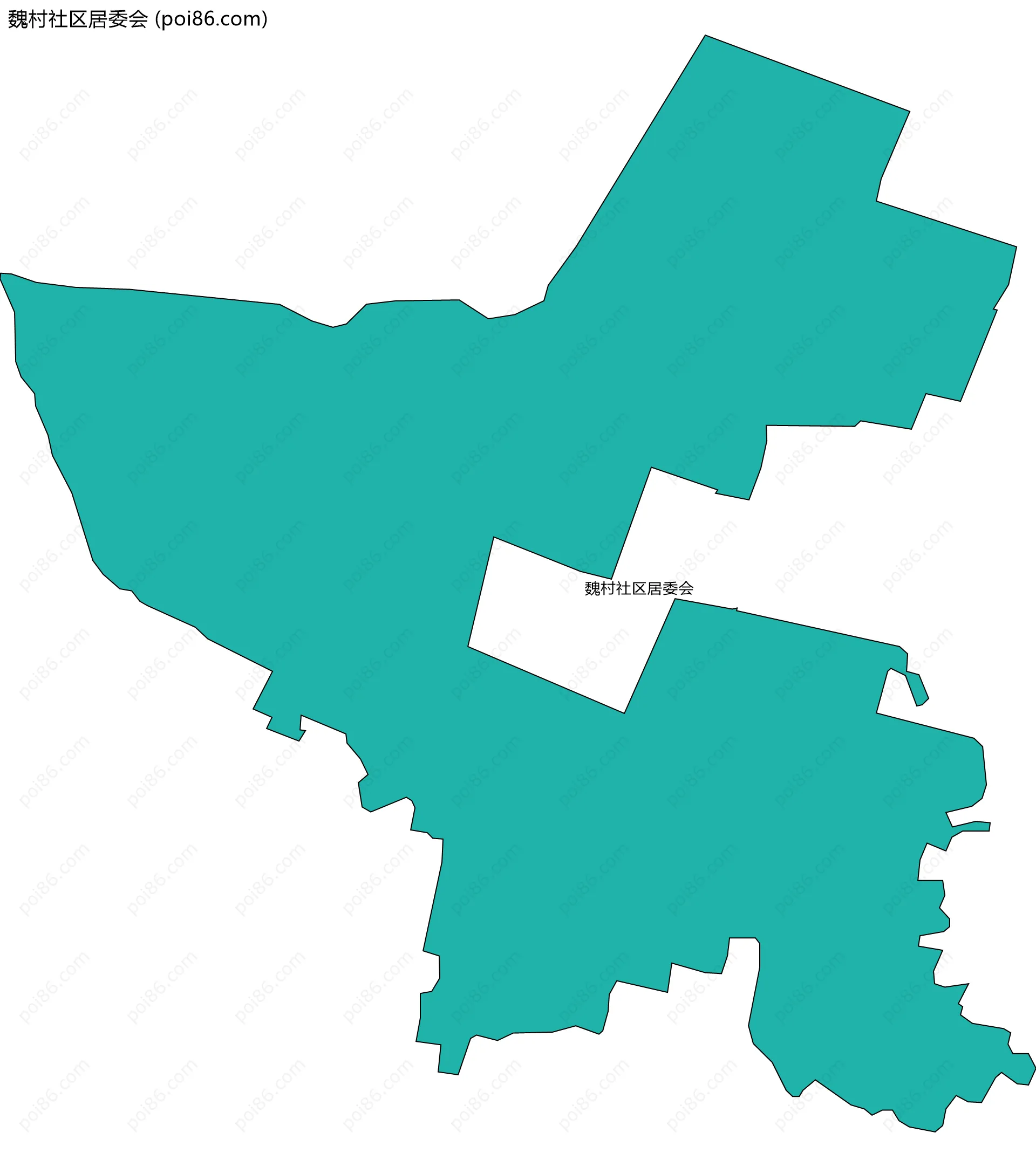 魏村社区居委会边界地图