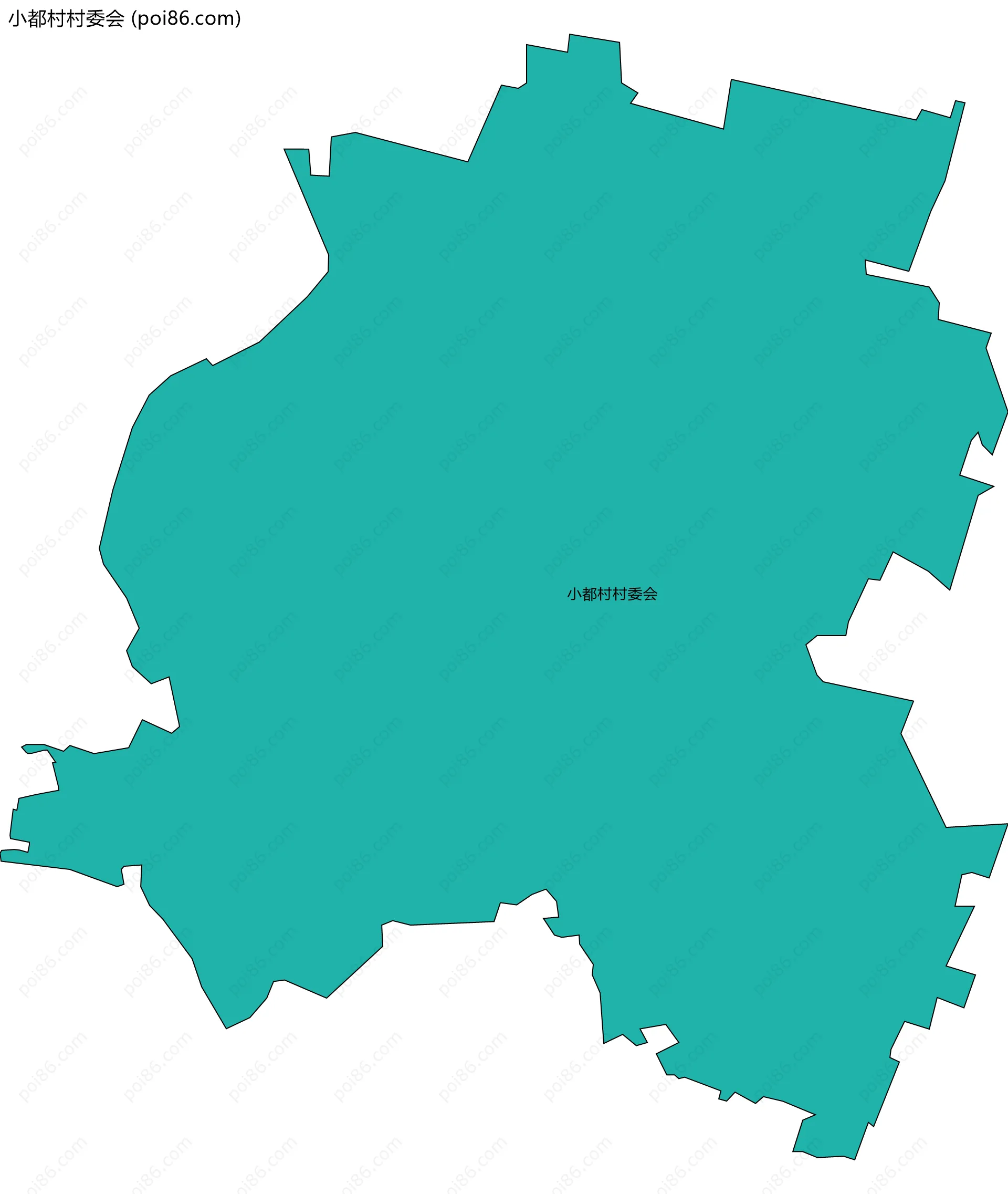 小都村村委会边界地图