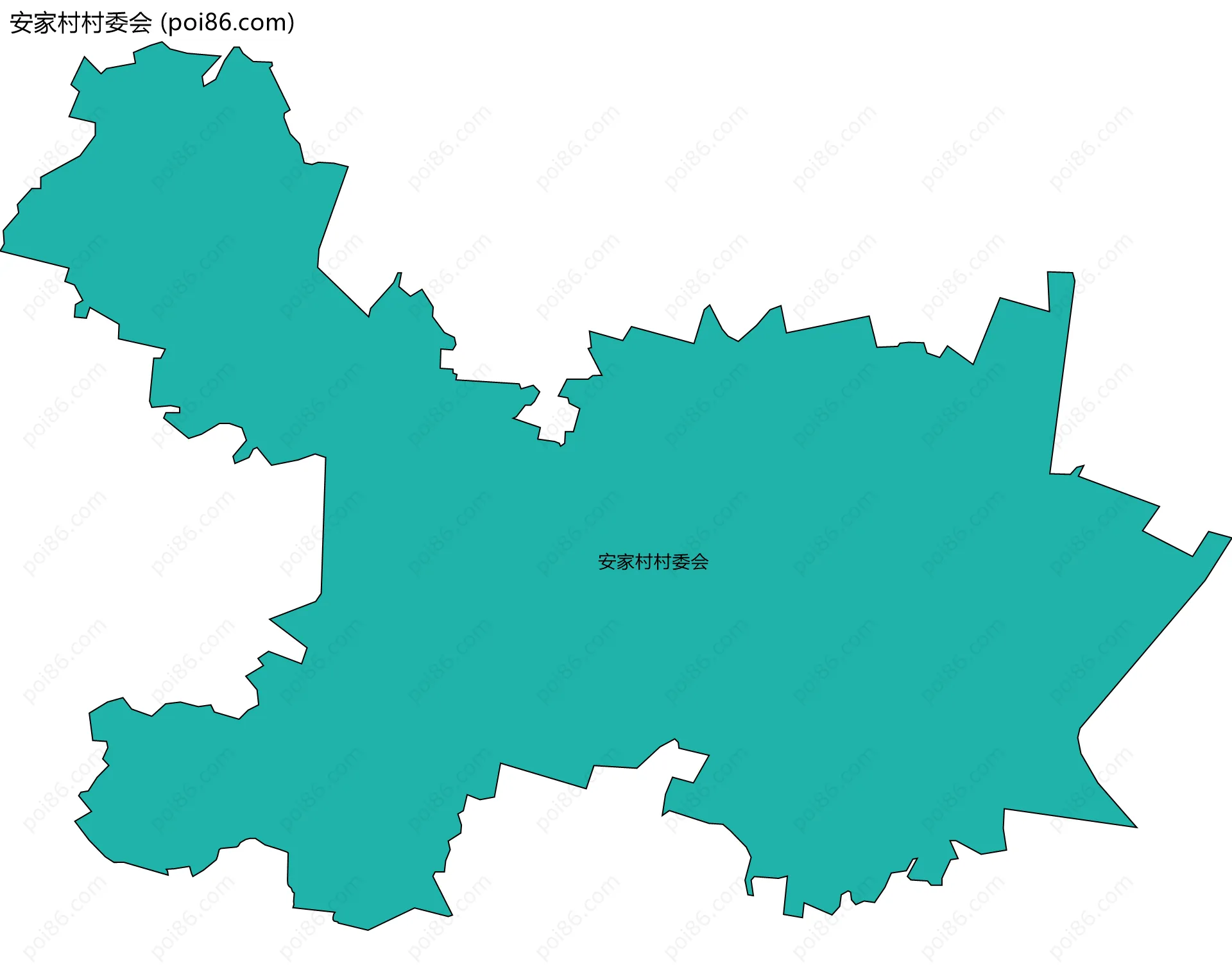 安家村村委会边界地图