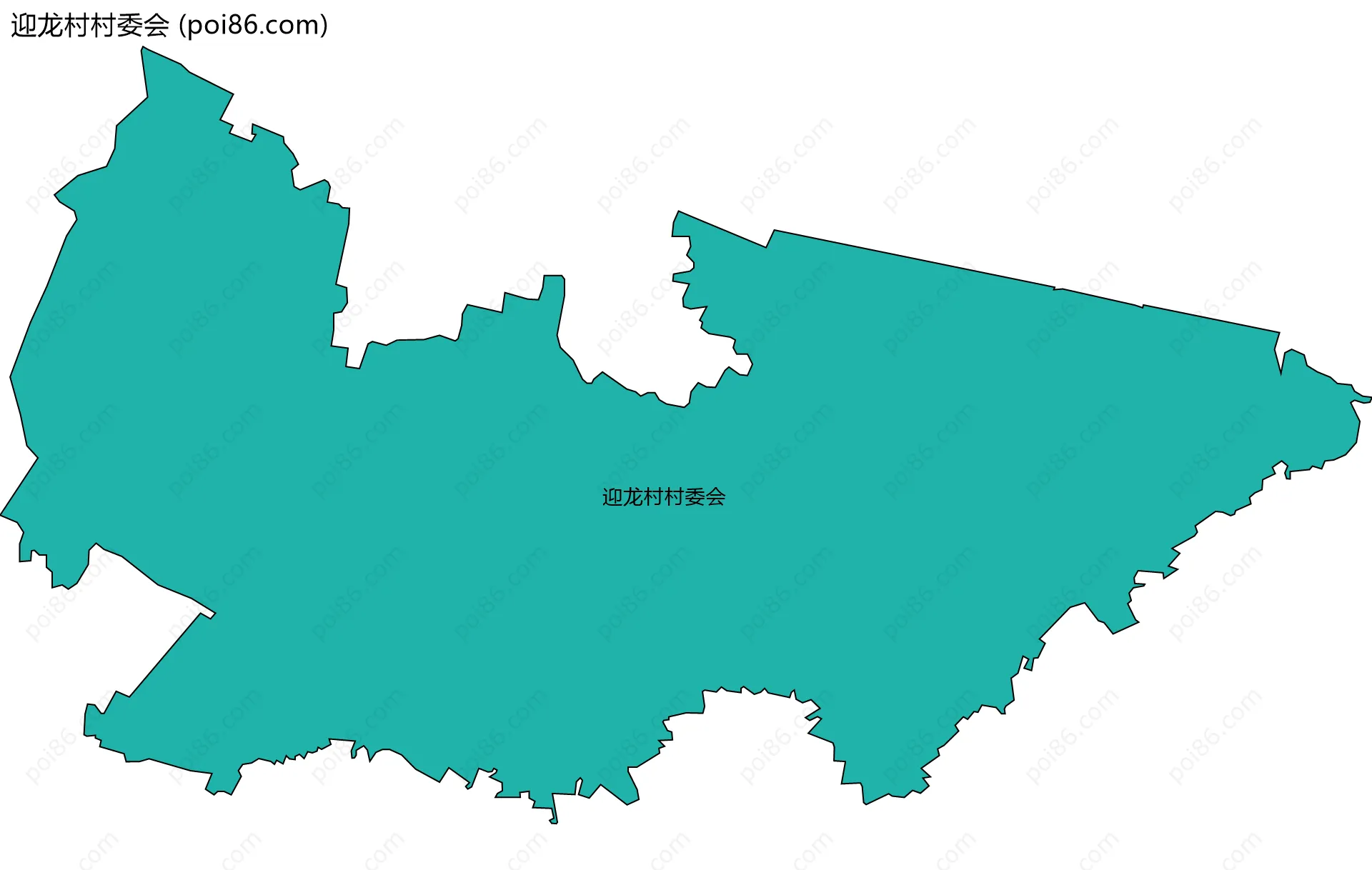 迎龙村村委会边界地图