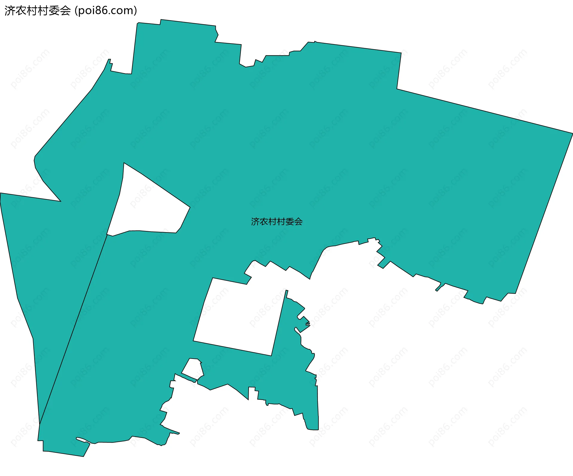 济农村村委会边界地图