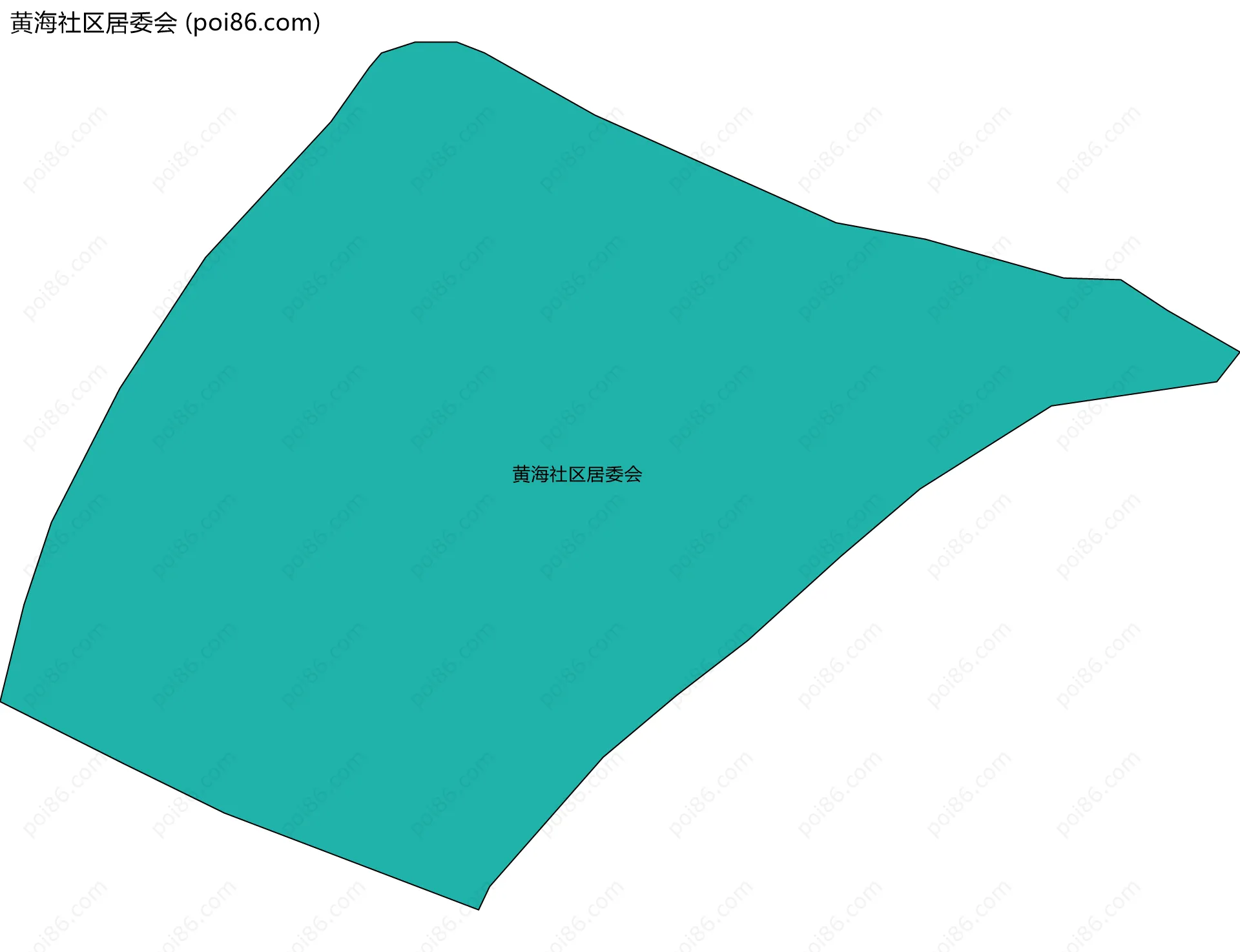 黄海社区居委会边界地图