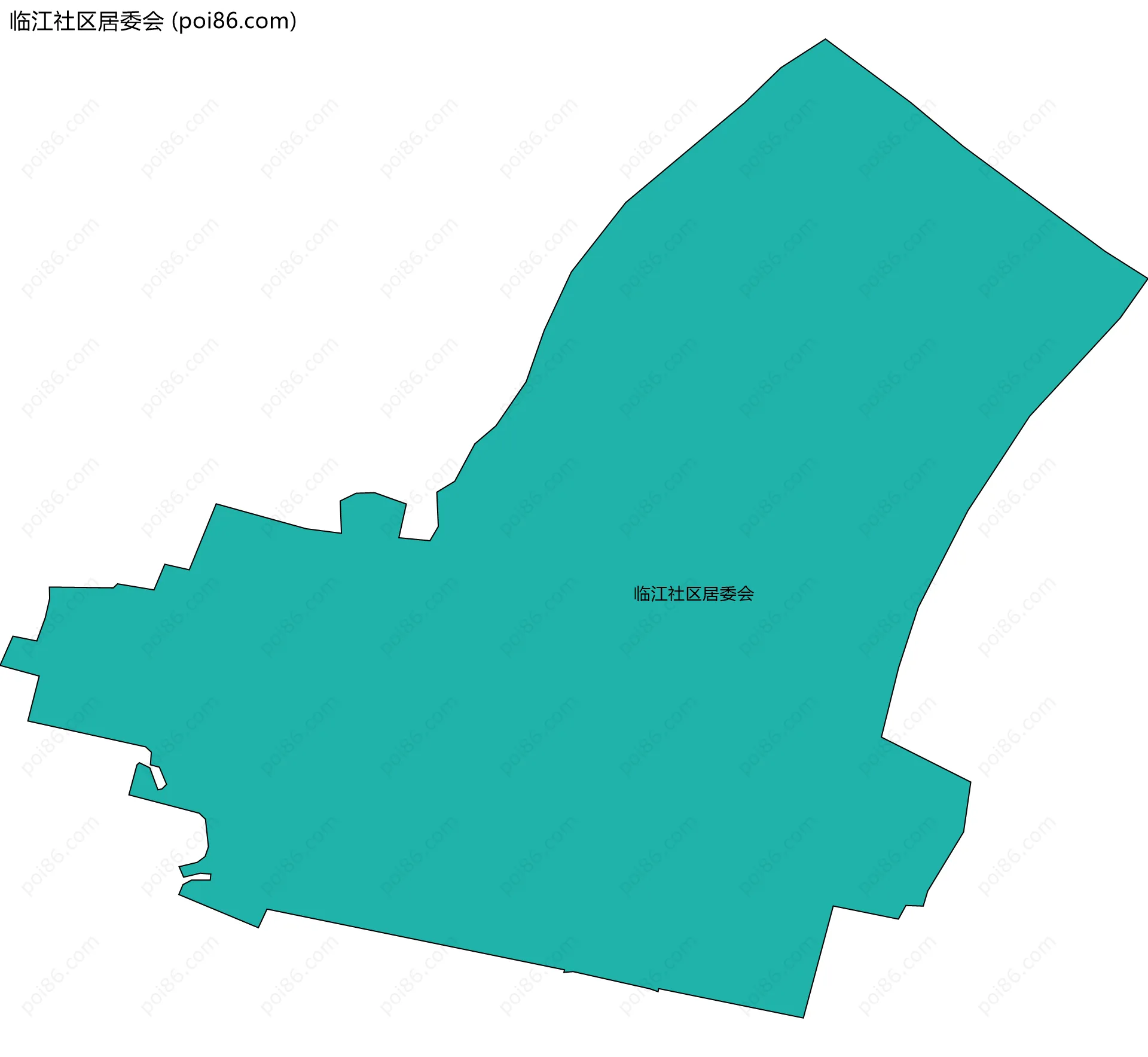 临江社区居委会边界地图