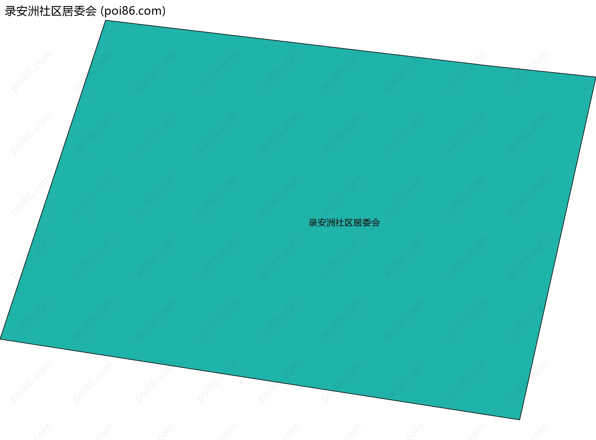 录安洲社区居委会边界地图
