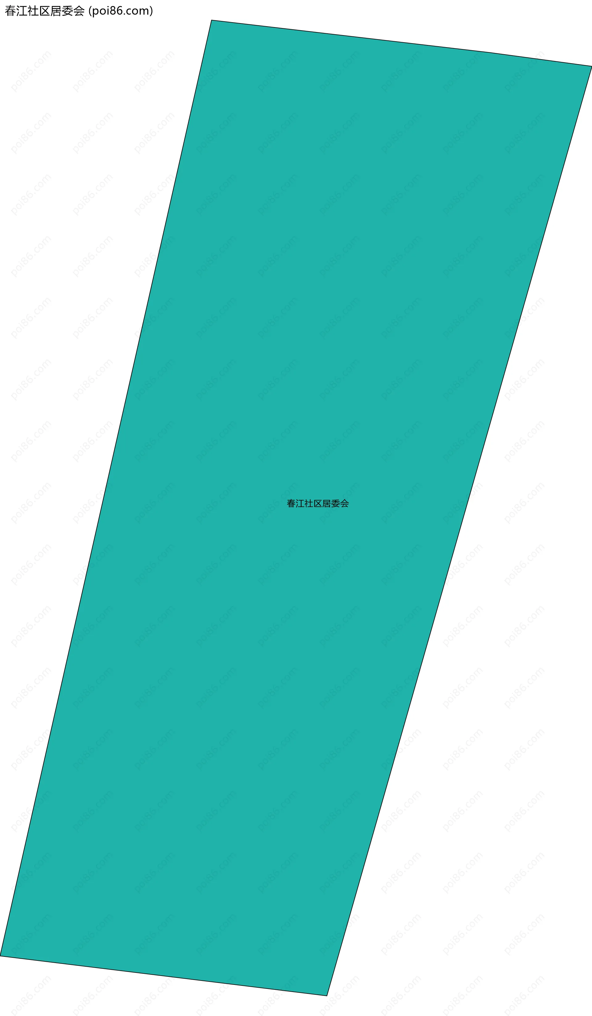 春江社区居委会边界地图