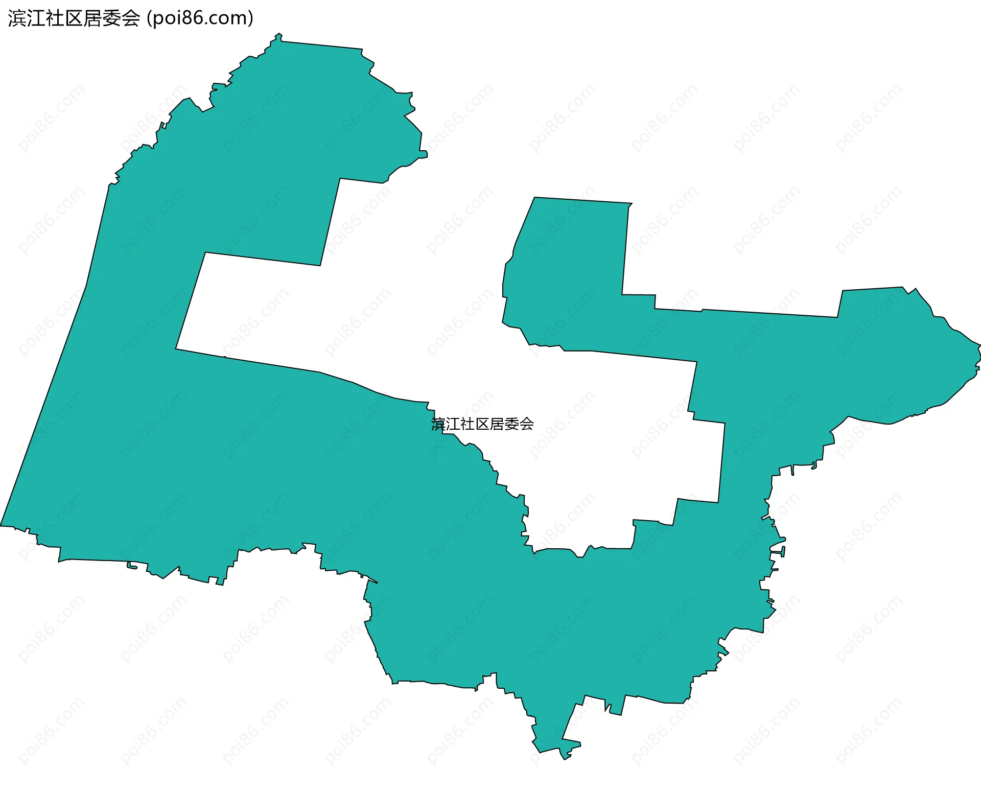 滨江社区居委会边界地图