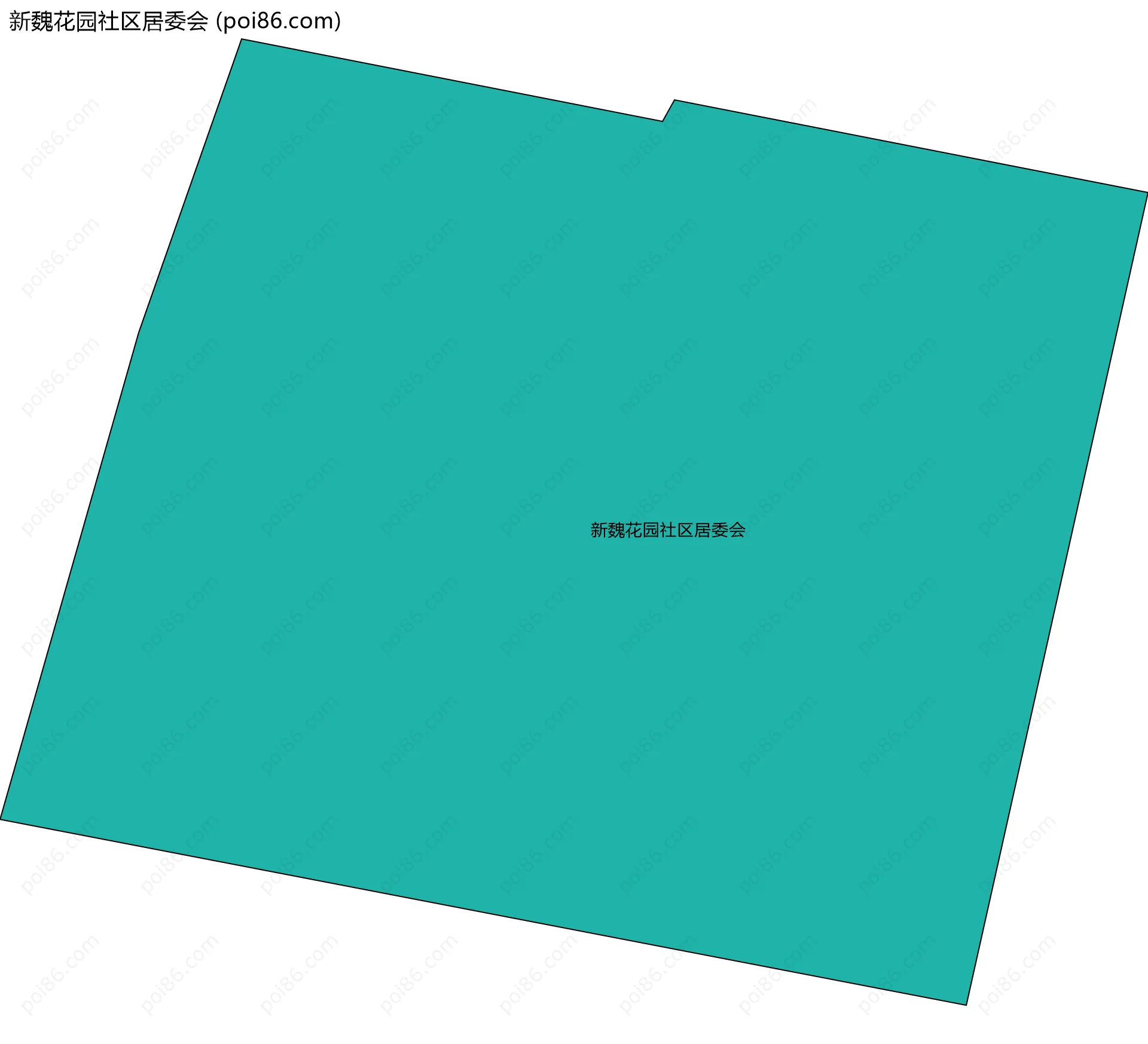 新魏花园社区居委会边界地图
