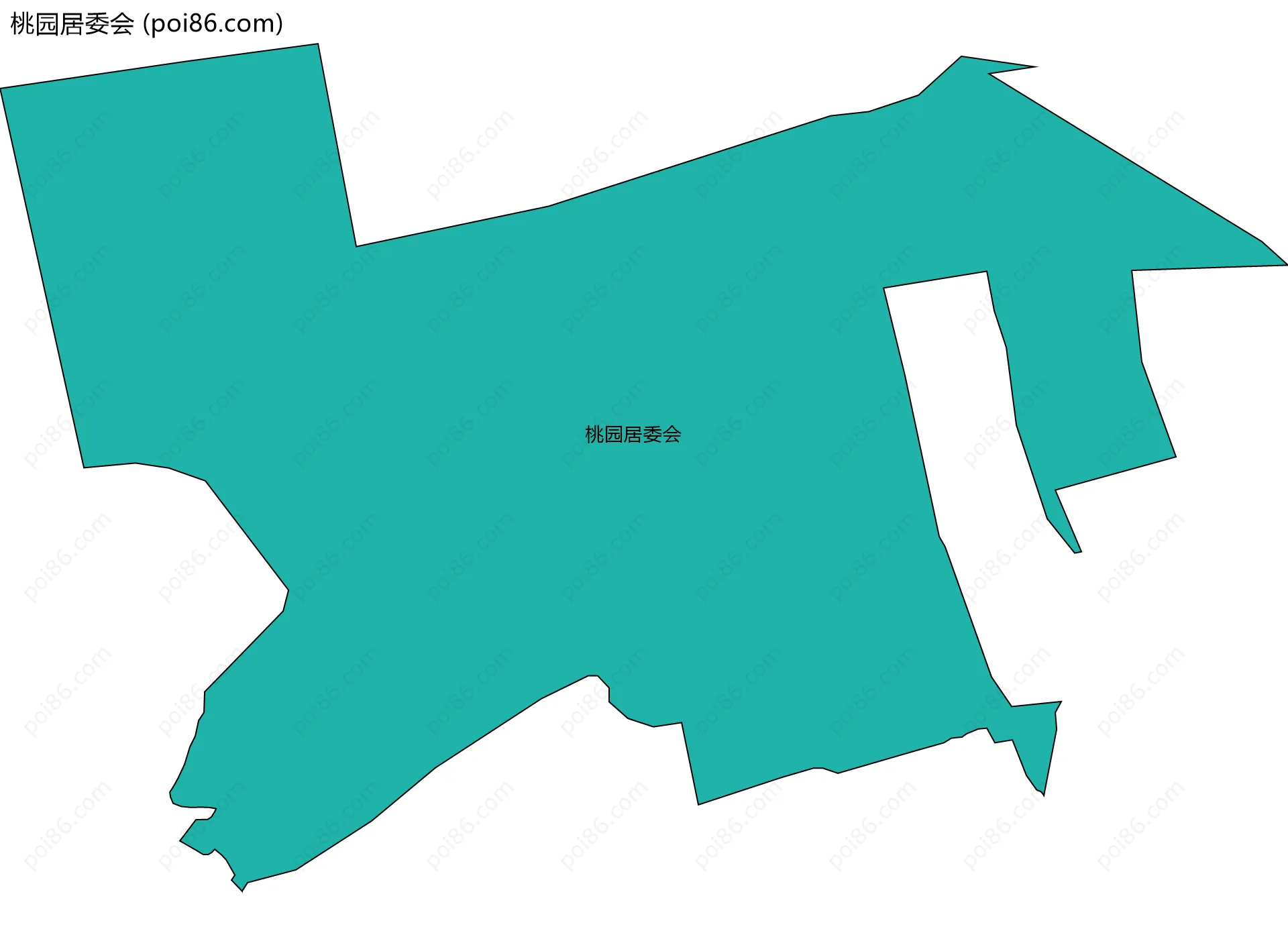 桃园居委会边界地图
