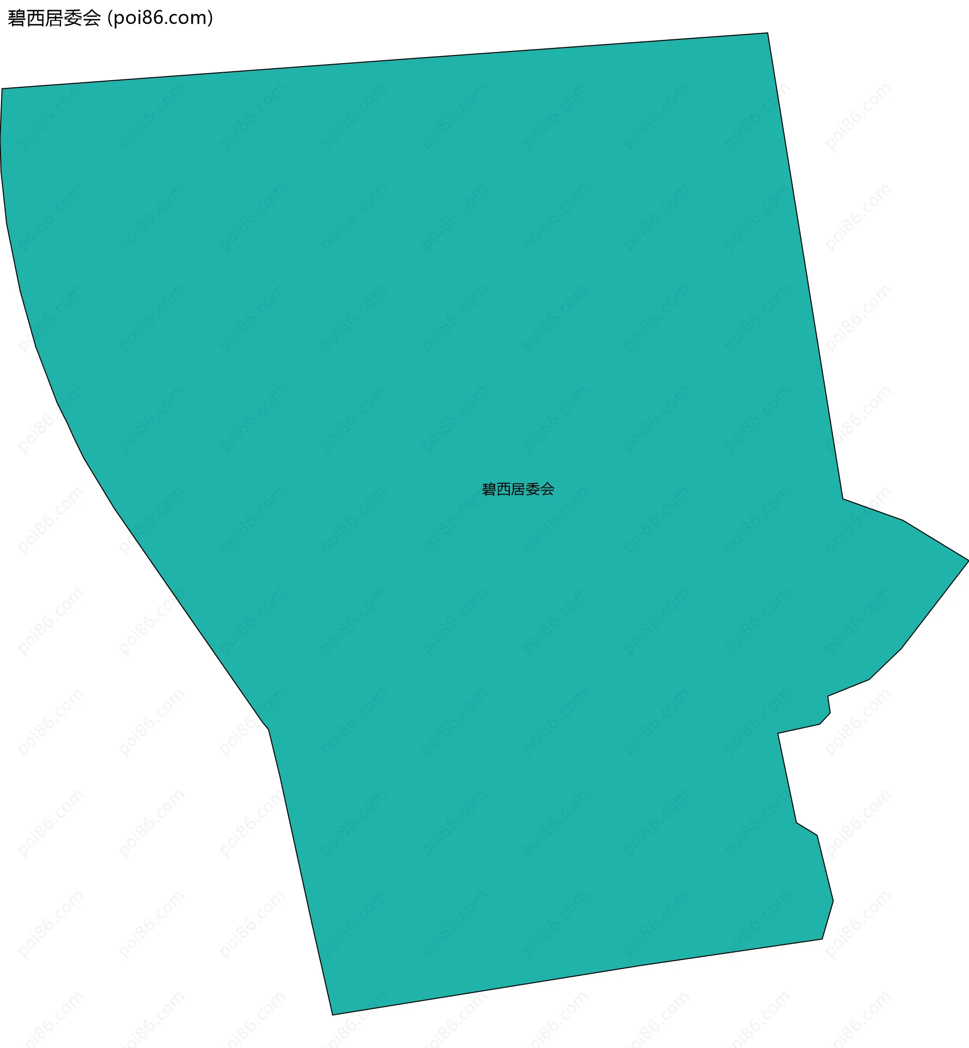 碧西居委会边界地图