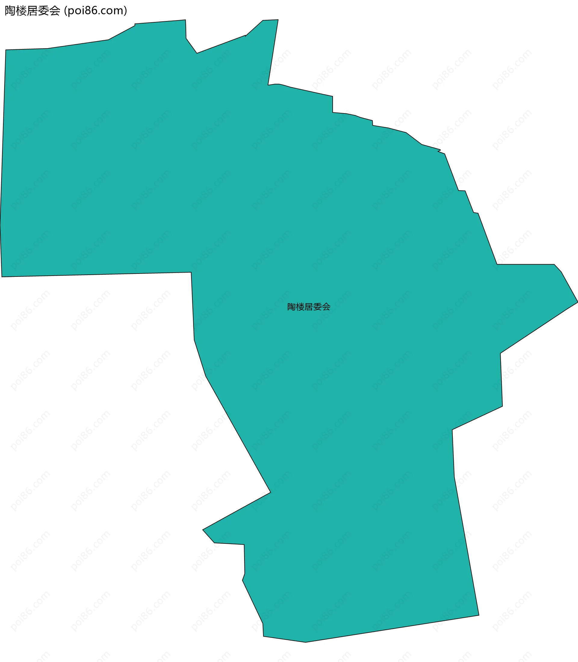 陶楼居委会边界地图