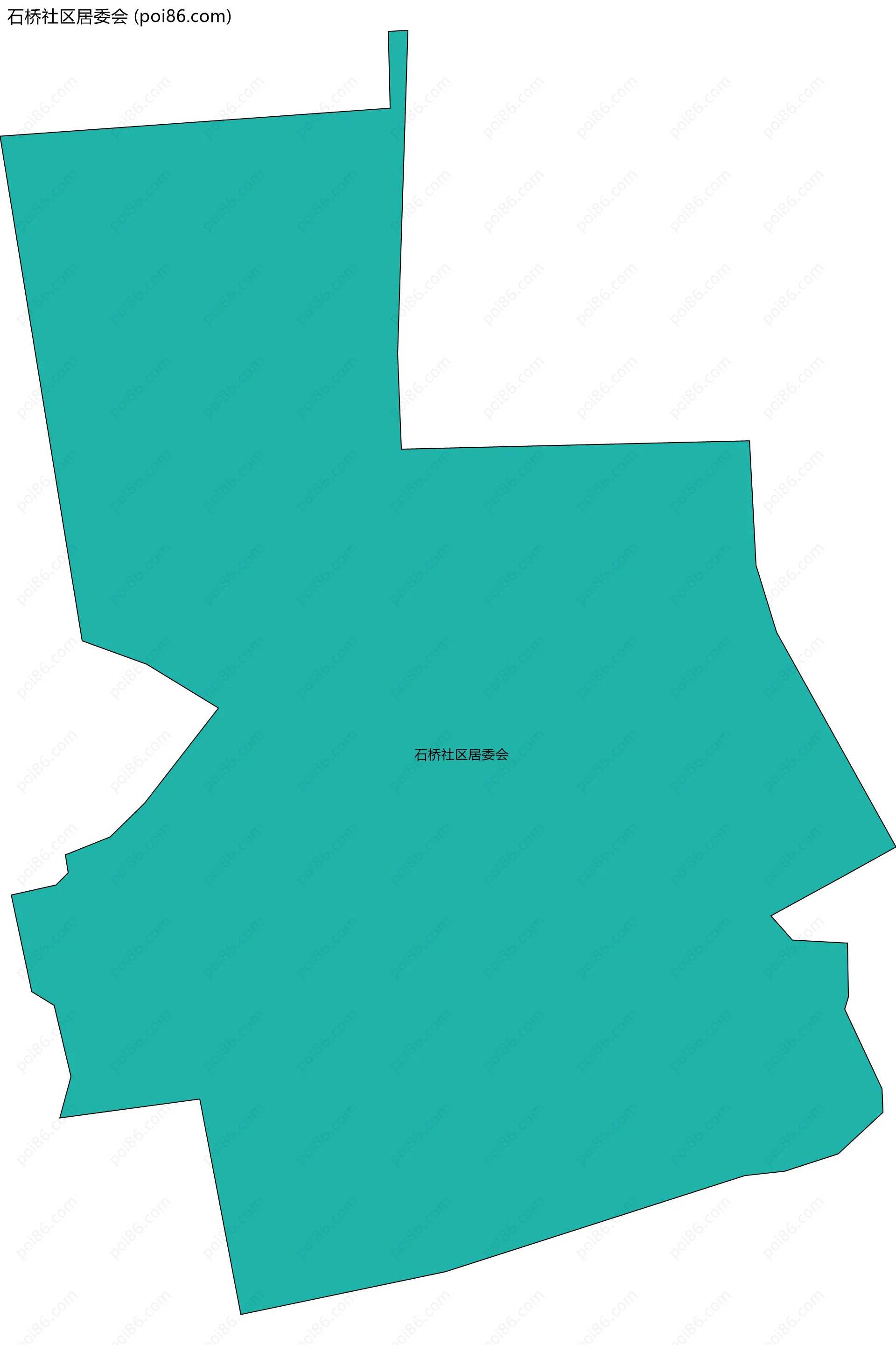 石桥社区居委会边界地图