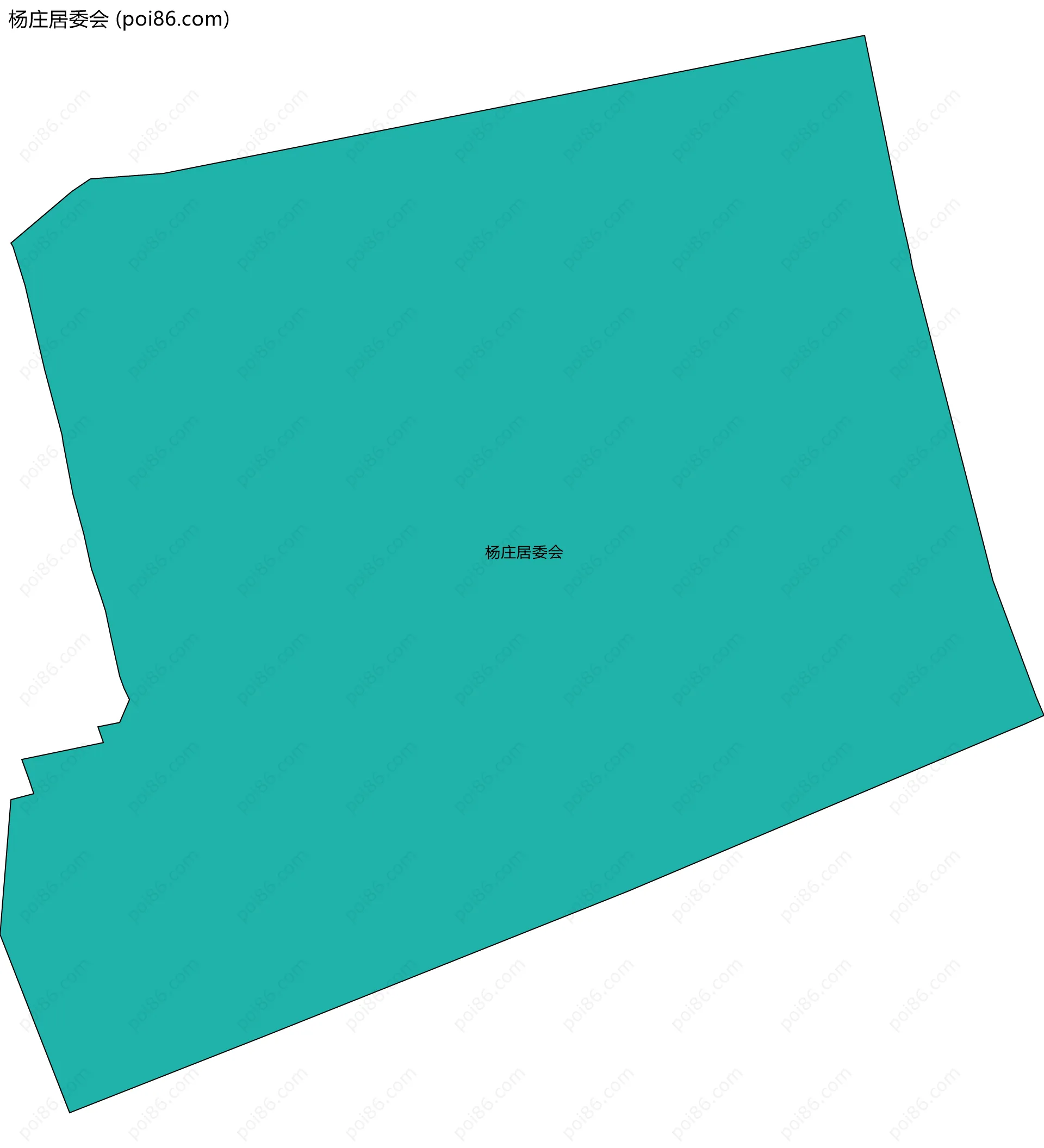 杨庄居委会边界地图