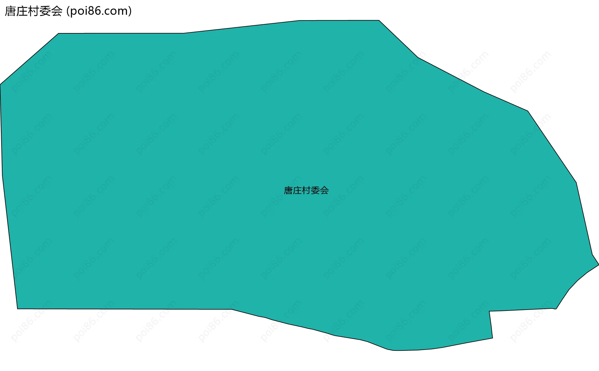 唐庄村委会边界地图