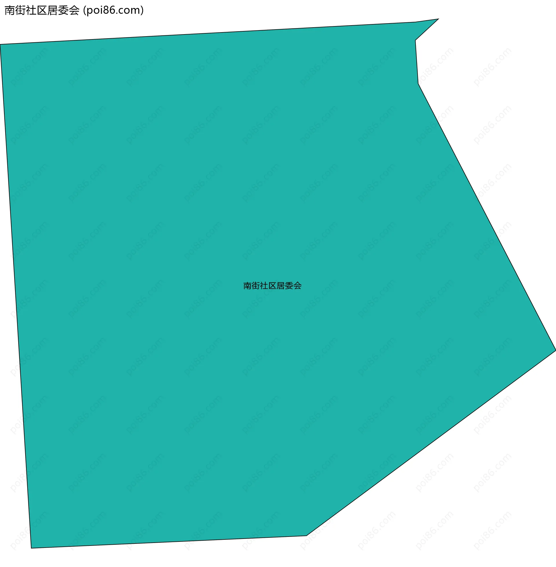 南街社区居委会边界地图