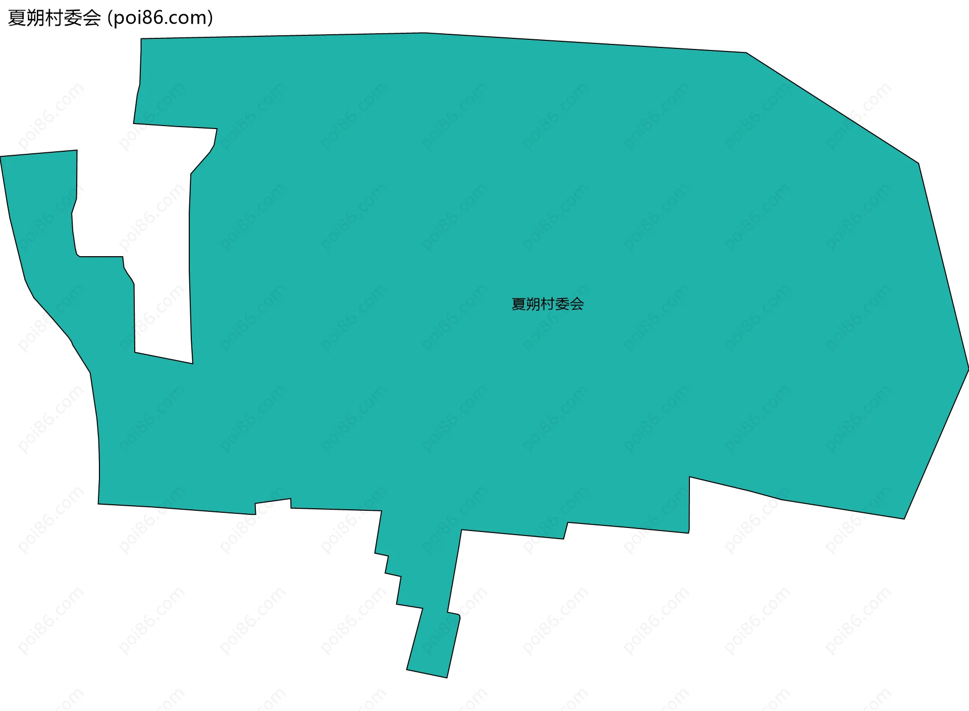 夏朔村委会边界地图