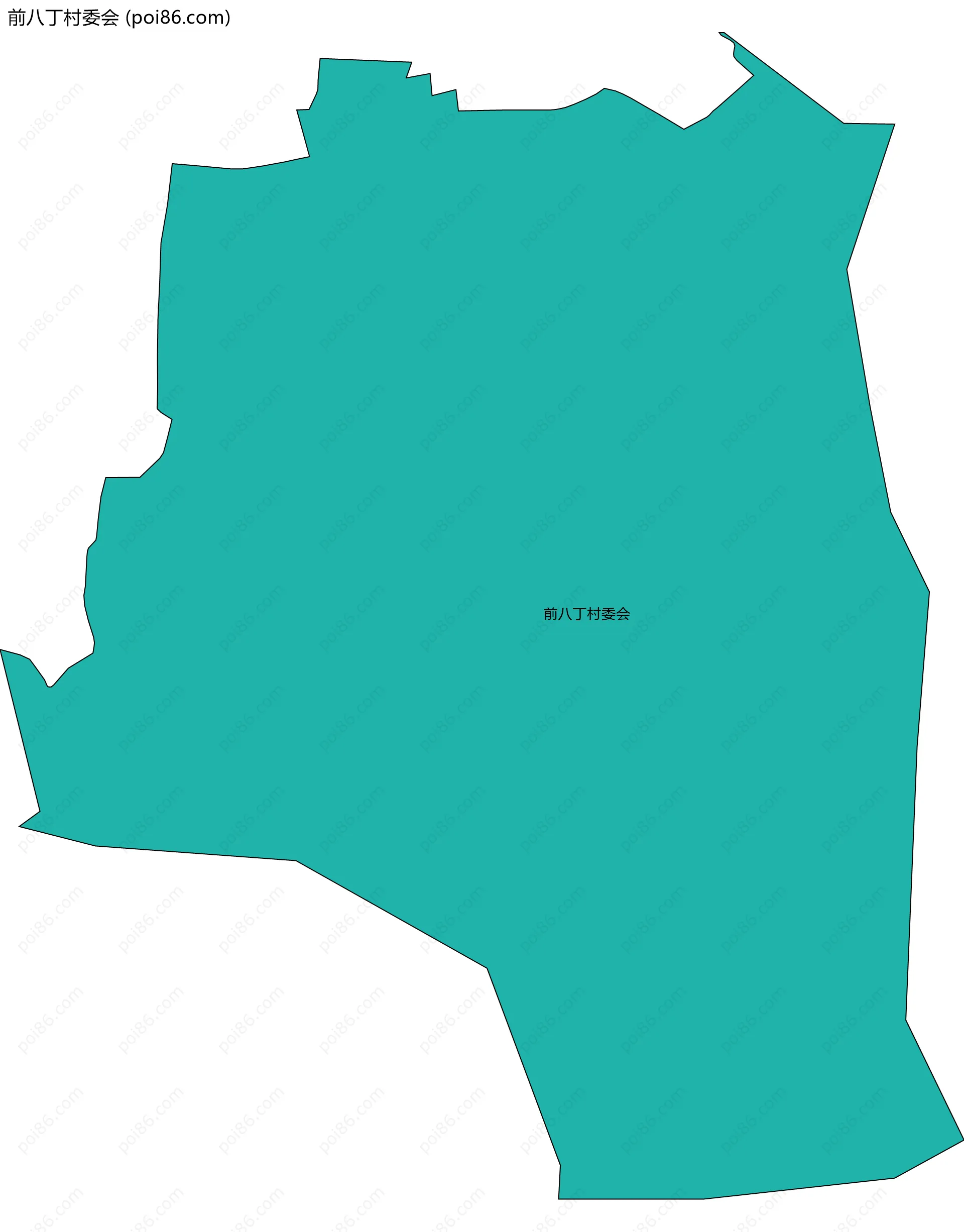 前八丁村委会边界地图
