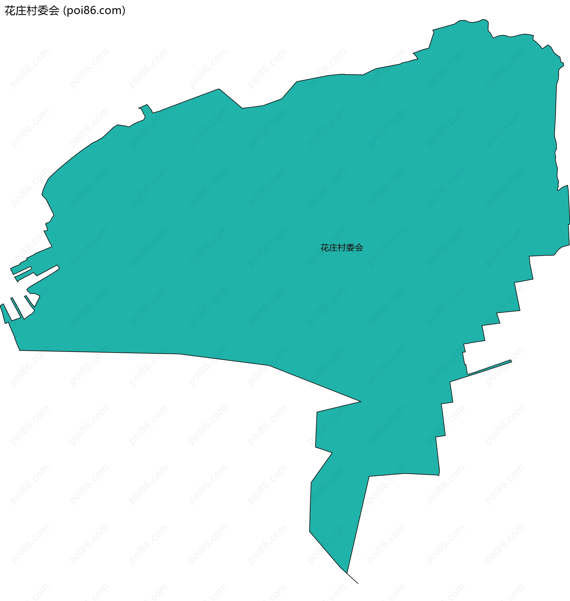 花庄村委会边界地图