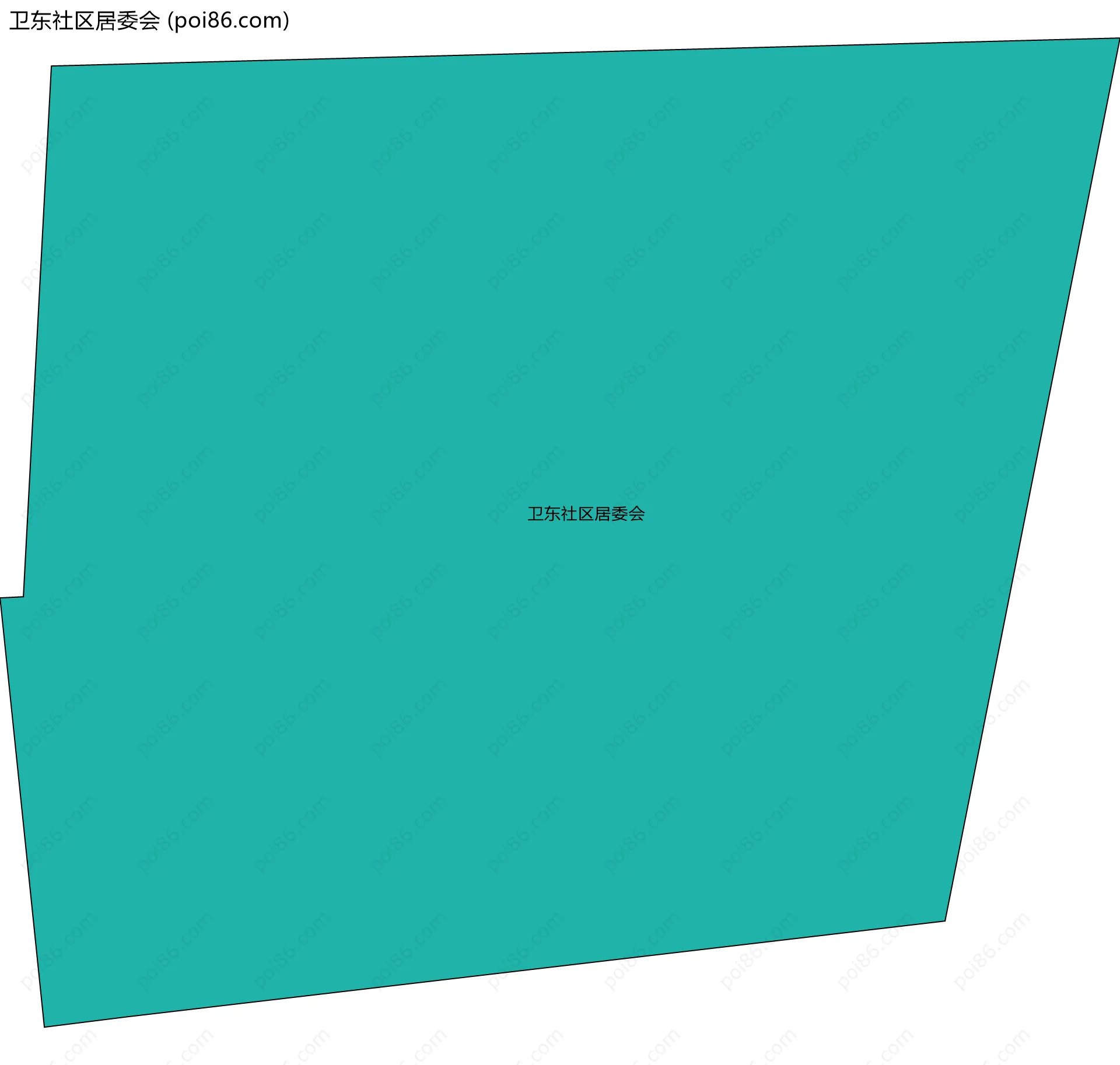 卫东社区居委会边界地图