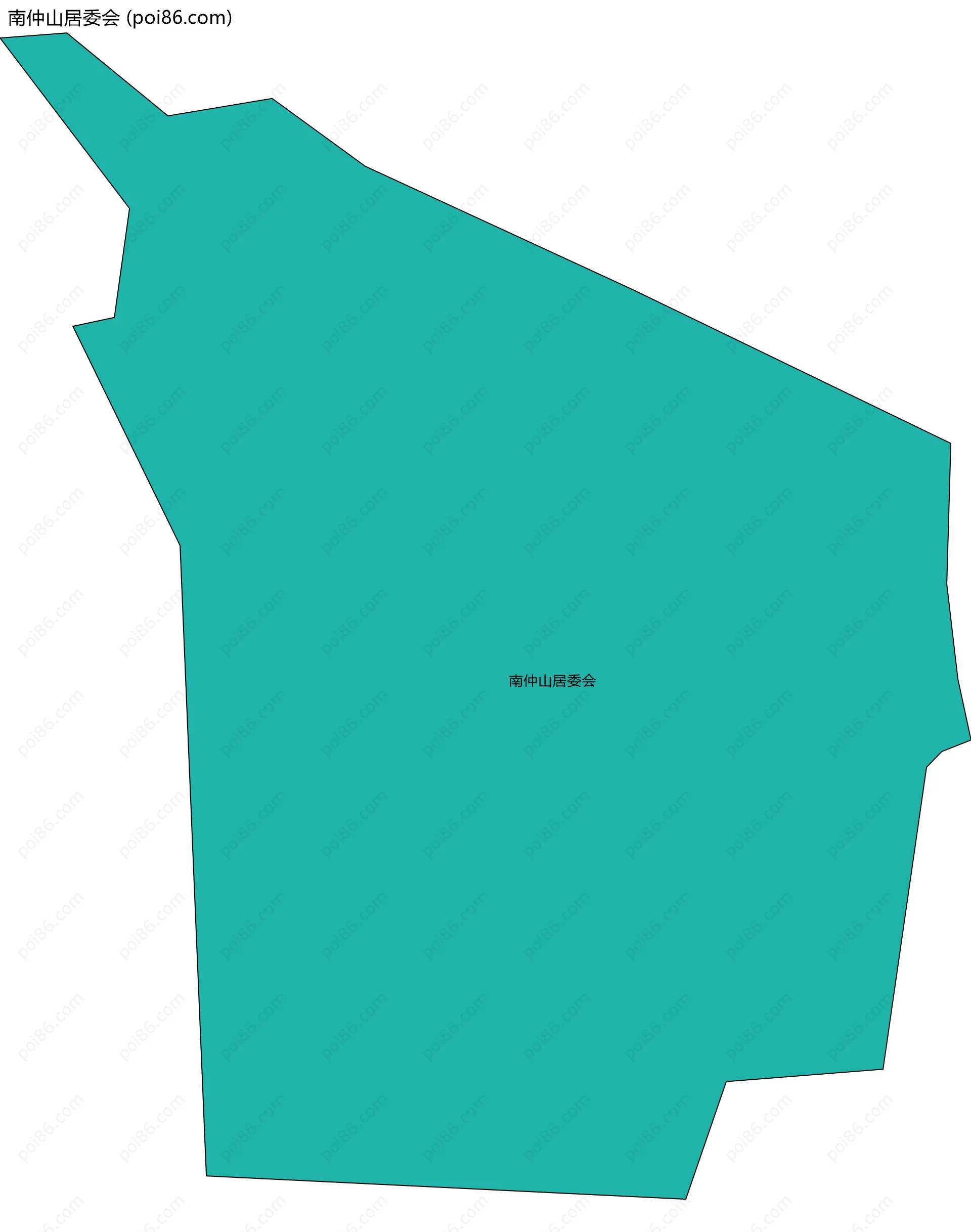 南仲山居委会边界地图