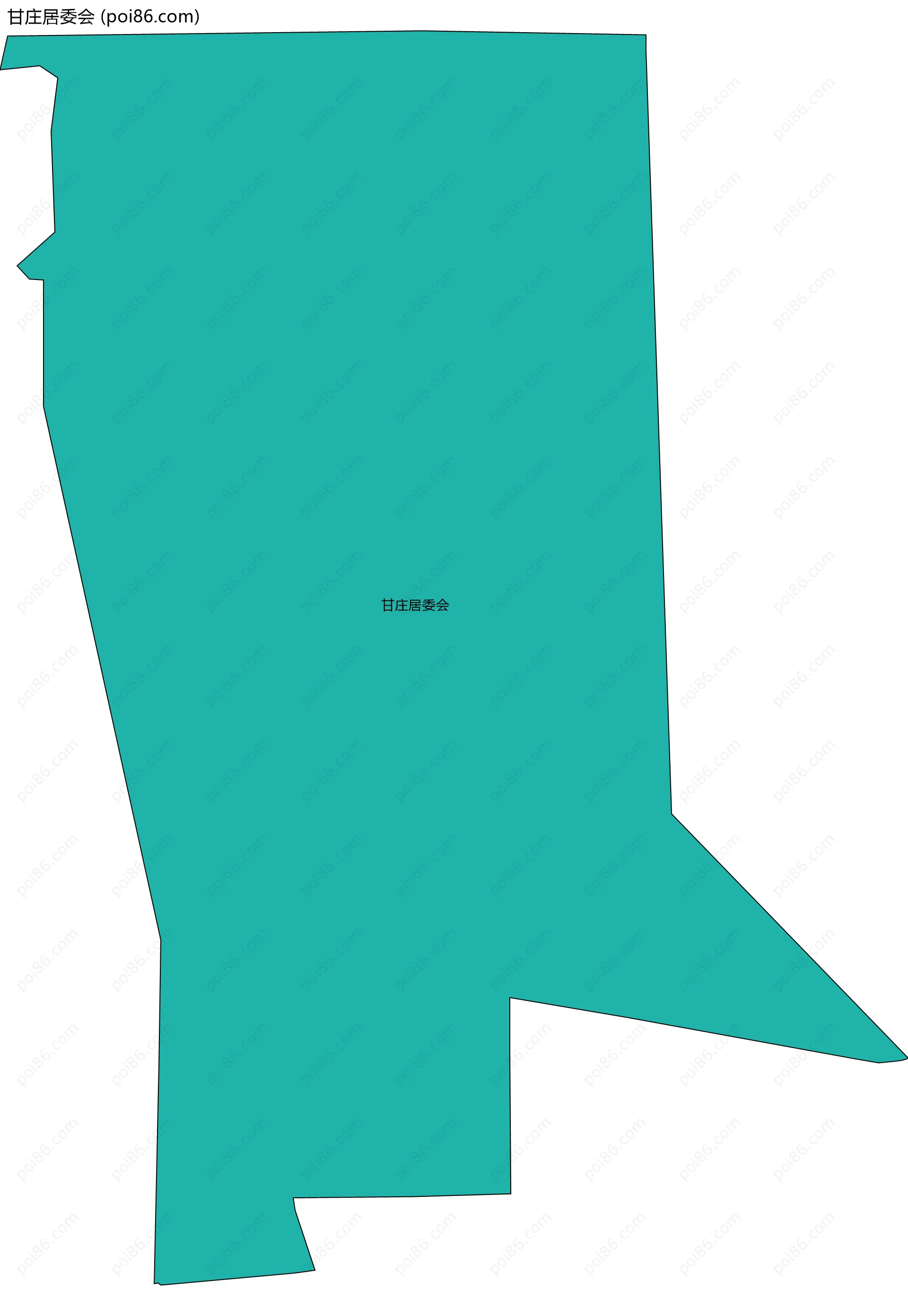 甘庄居委会边界地图