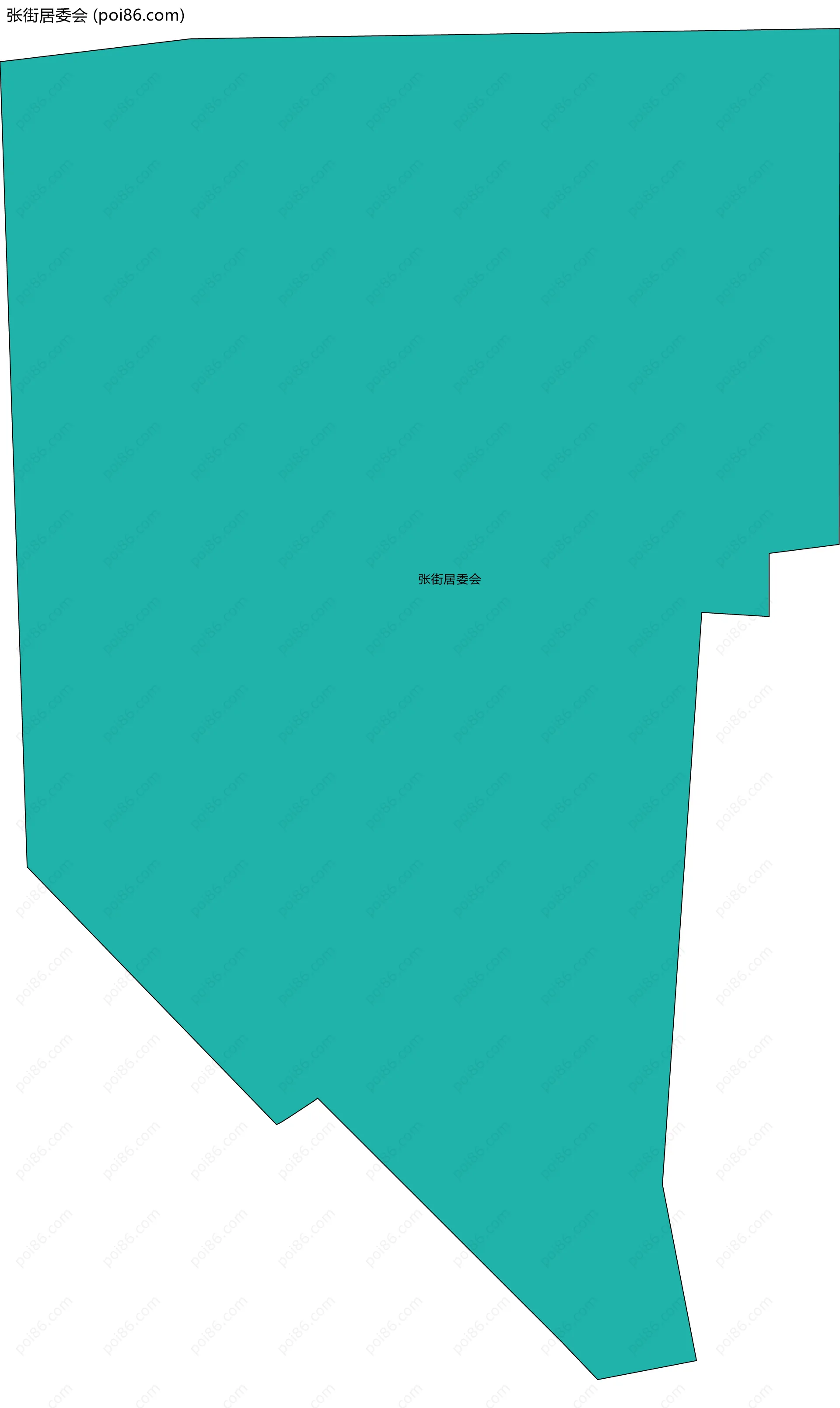 张街居委会边界地图