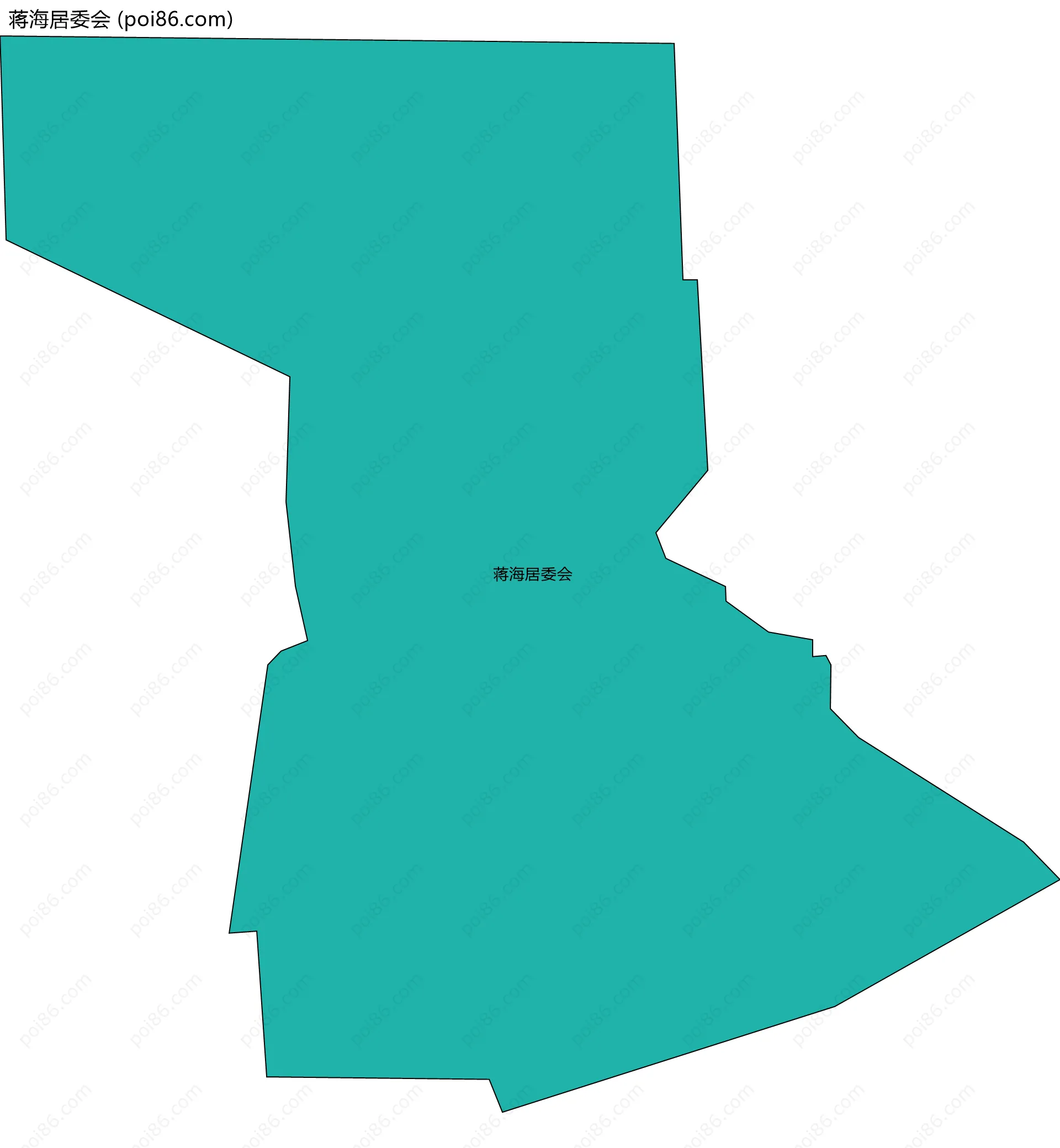 蒋海居委会边界地图