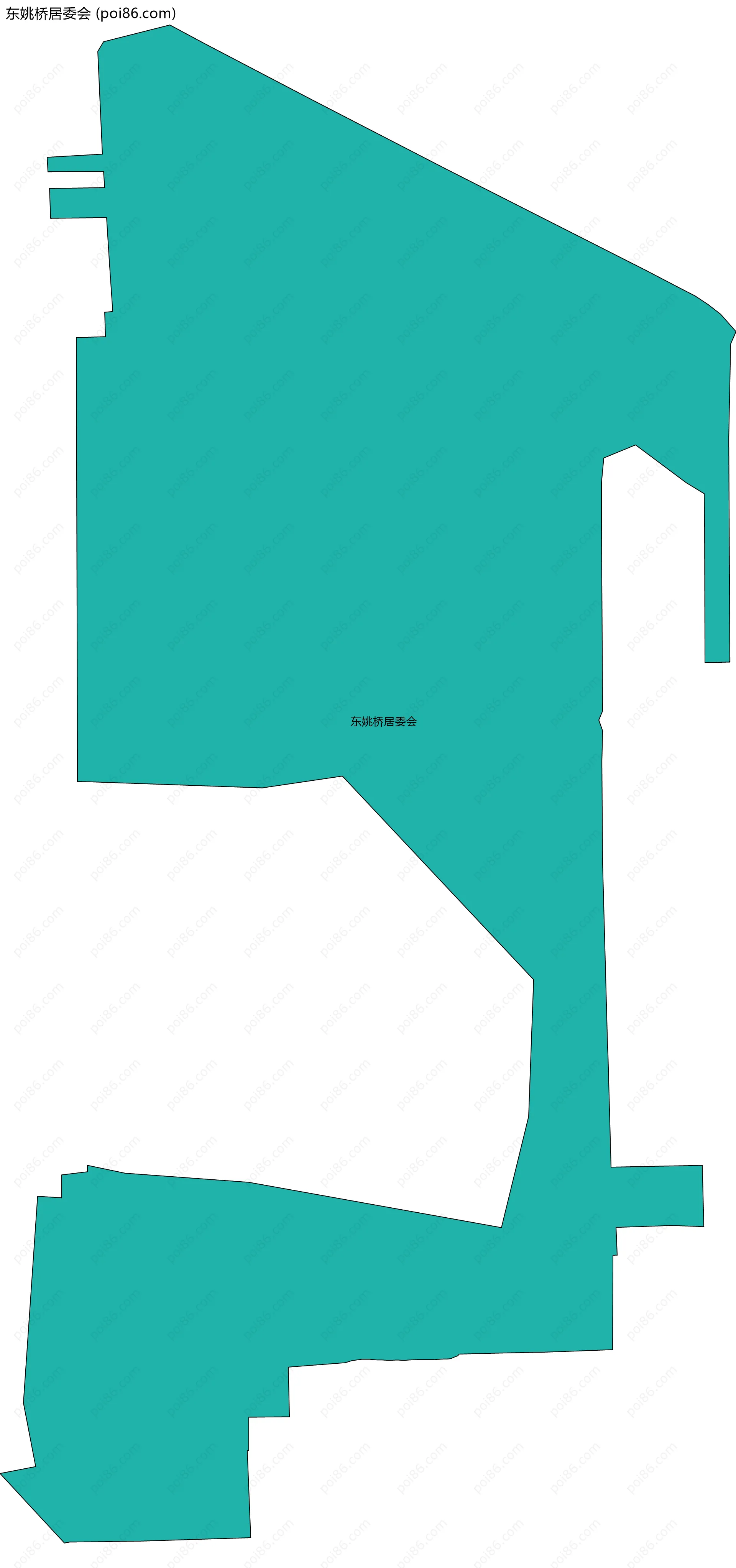 东姚桥居委会边界地图