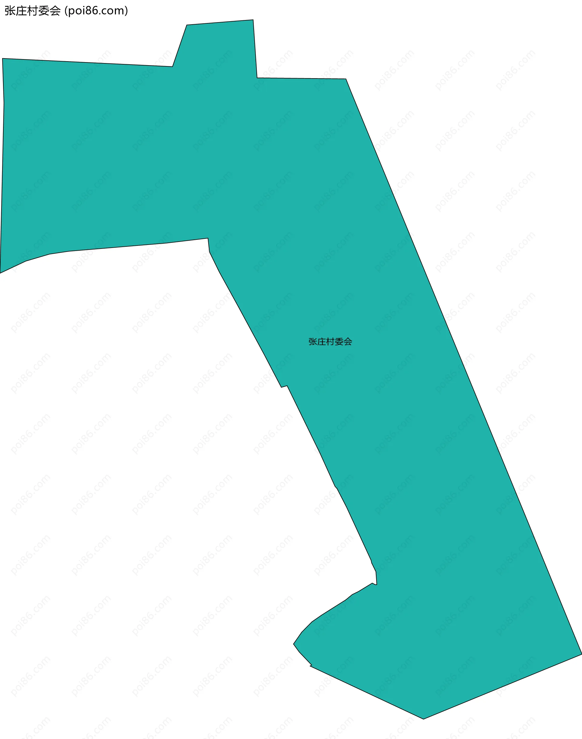 张庄村委会边界地图