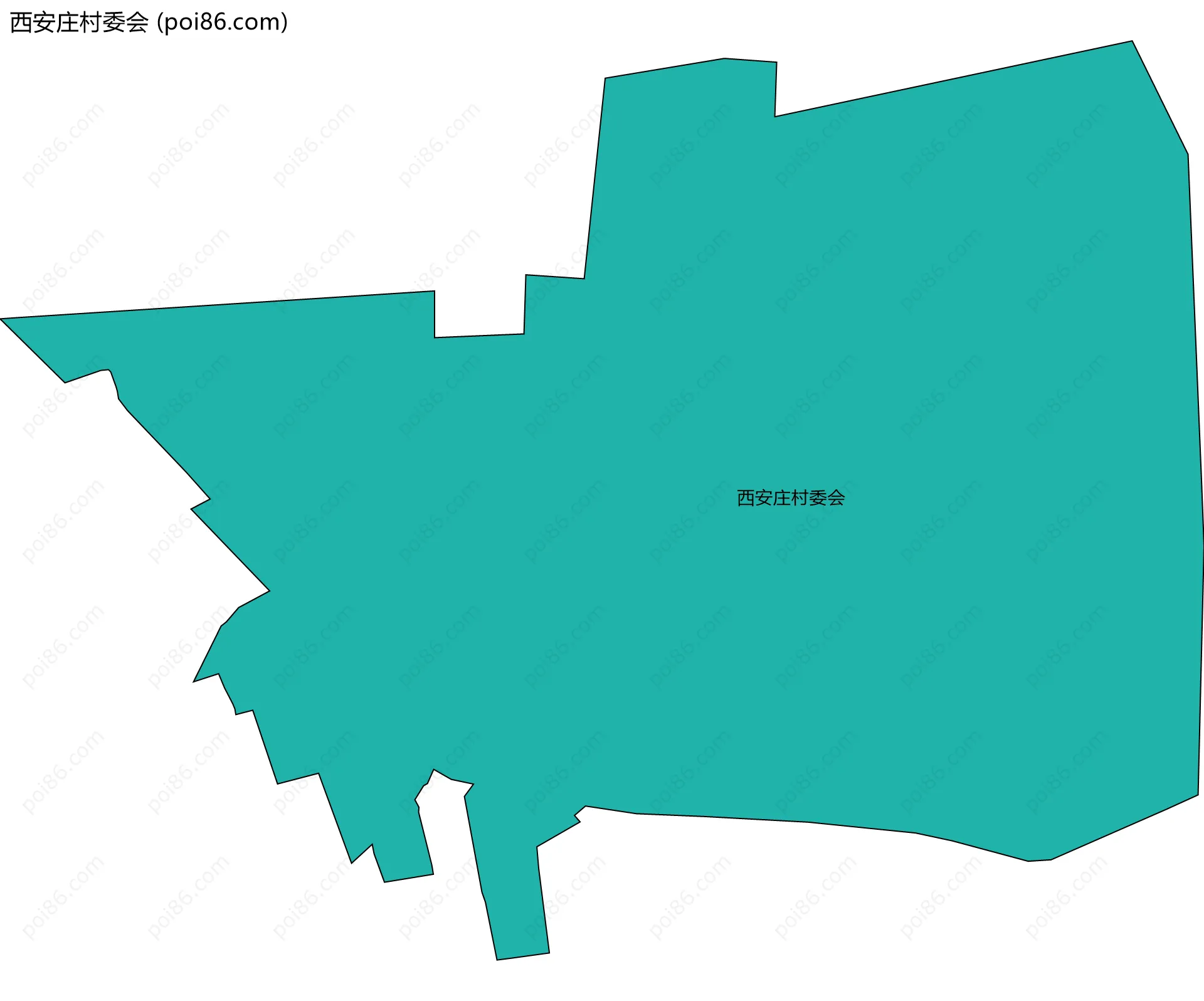 西安庄村委会边界地图