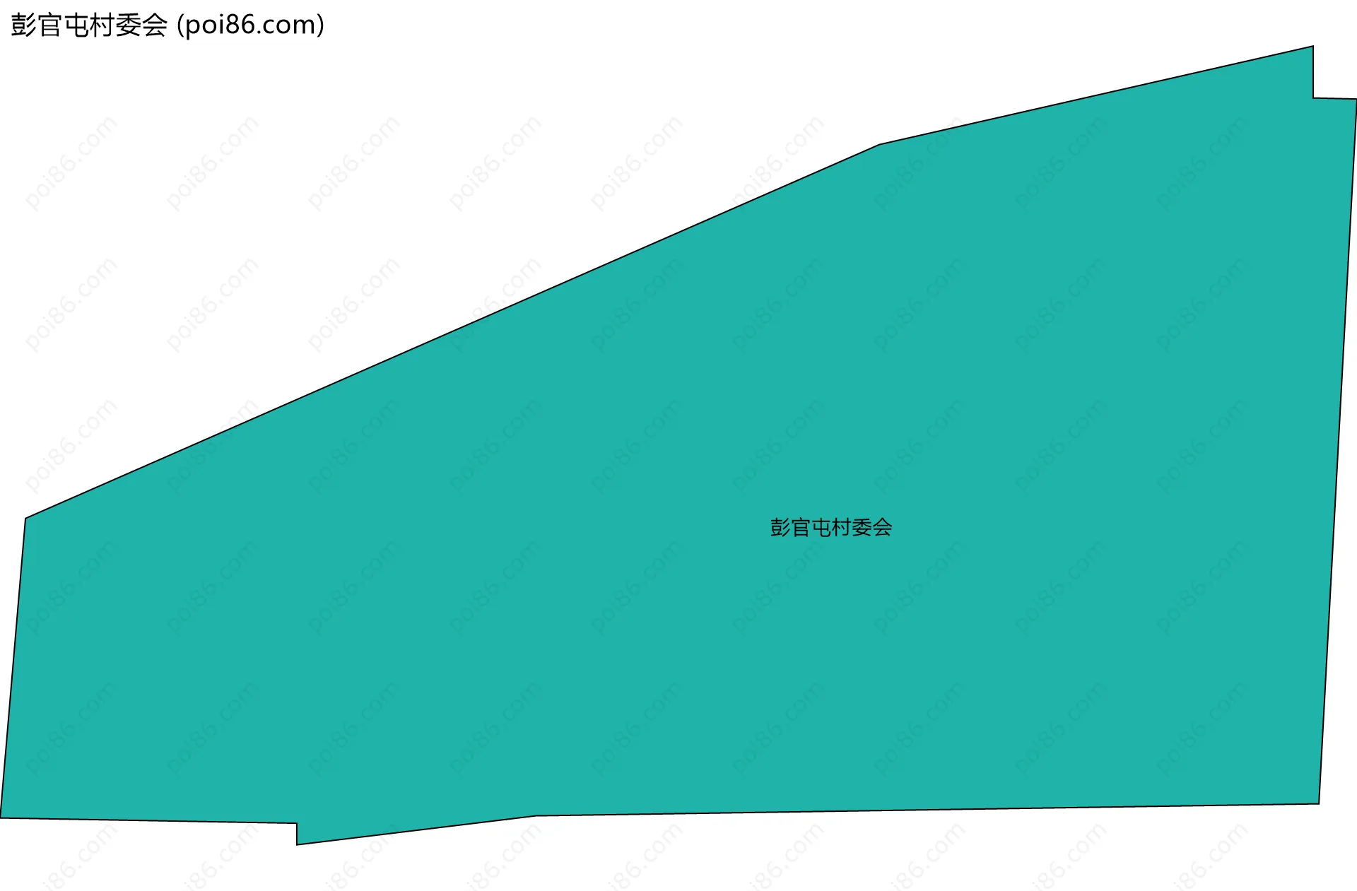 彭官屯村委会边界地图