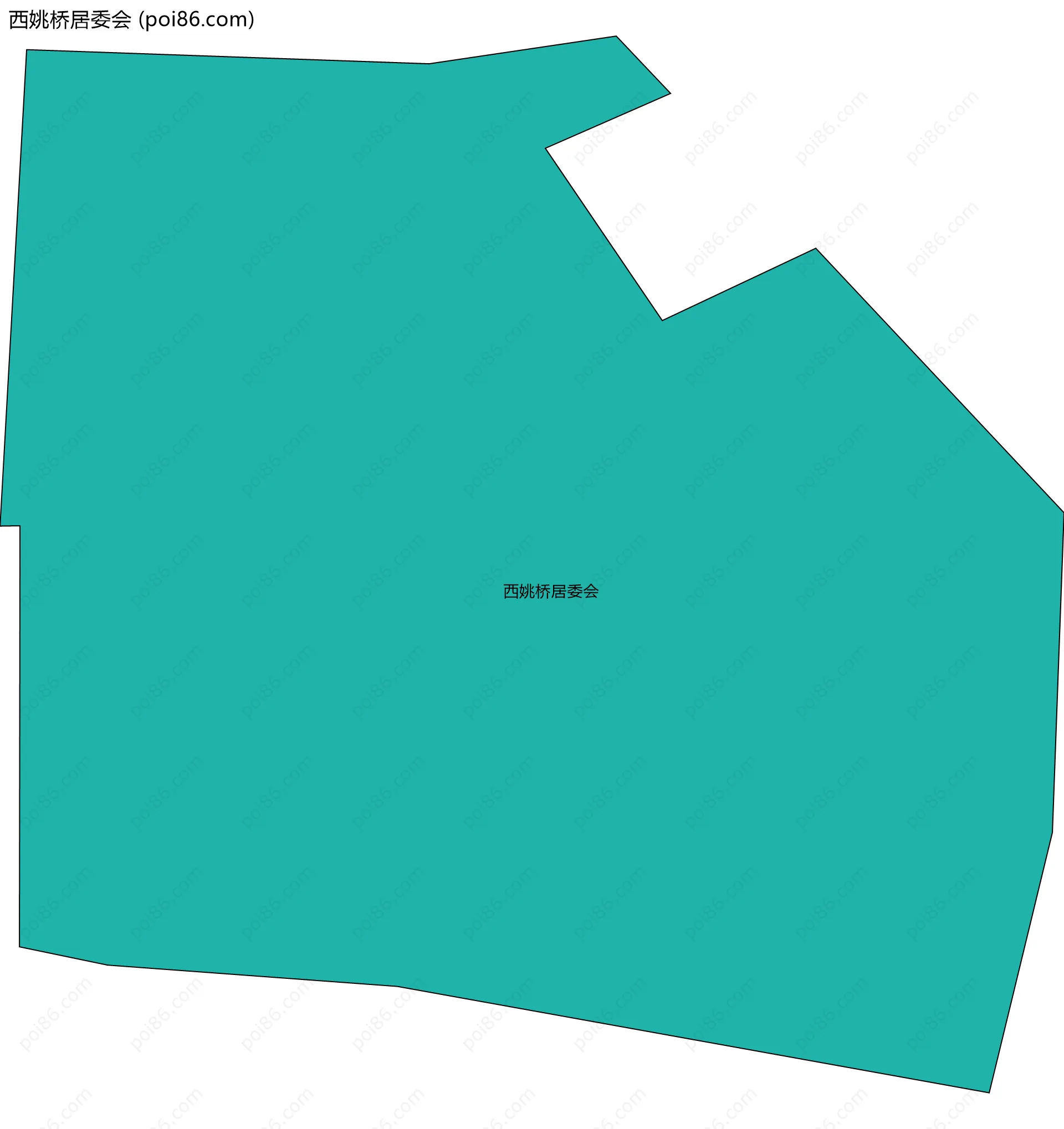 西姚桥居委会边界地图