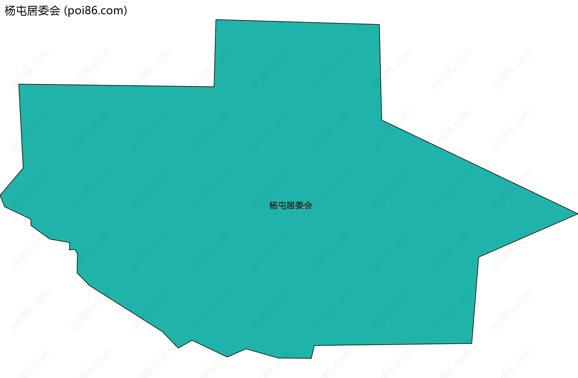 杨屯居委会边界地图