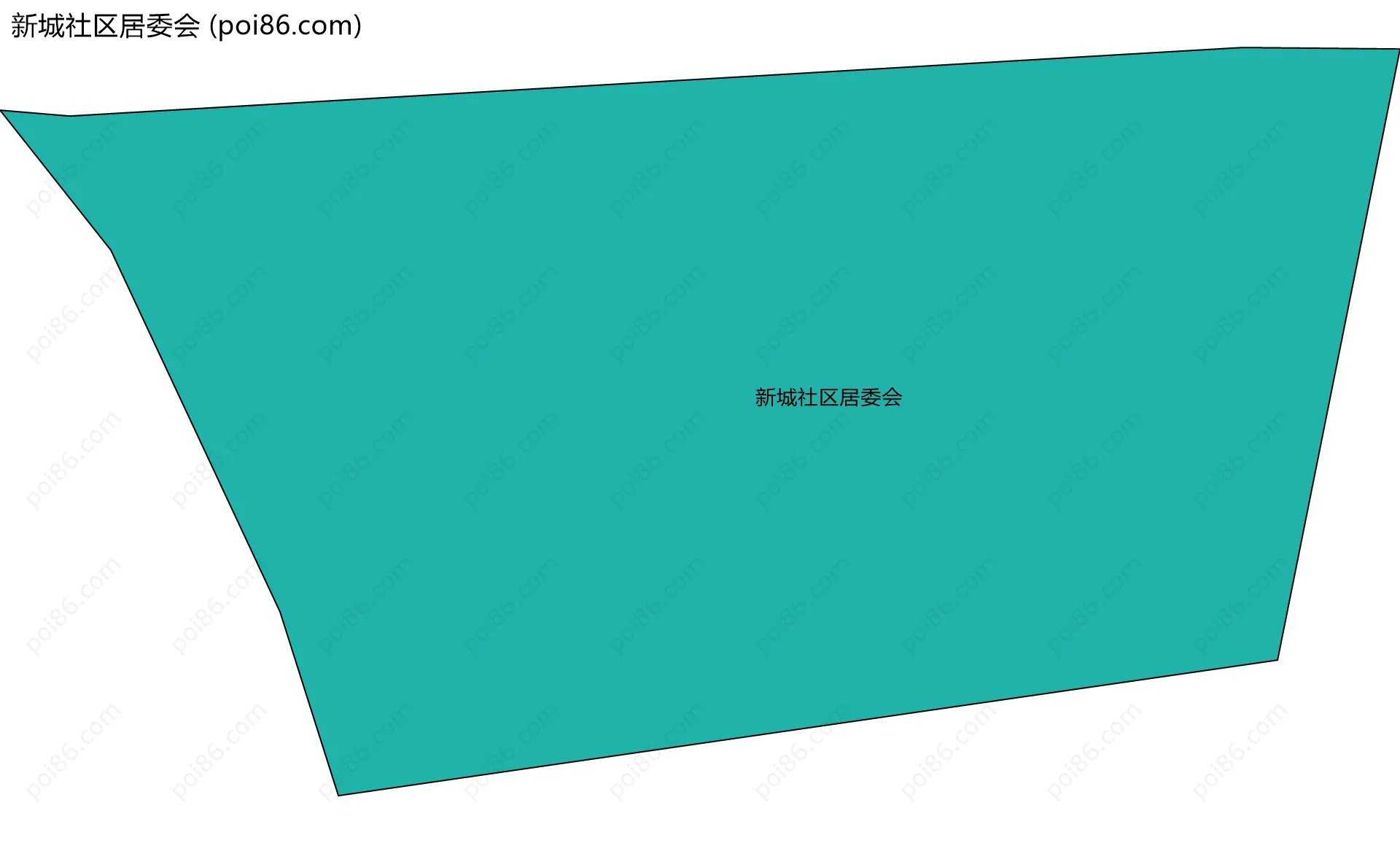 新城社区居委会边界地图