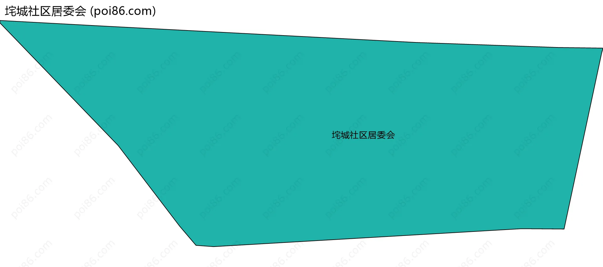 垞城社区居委会边界地图