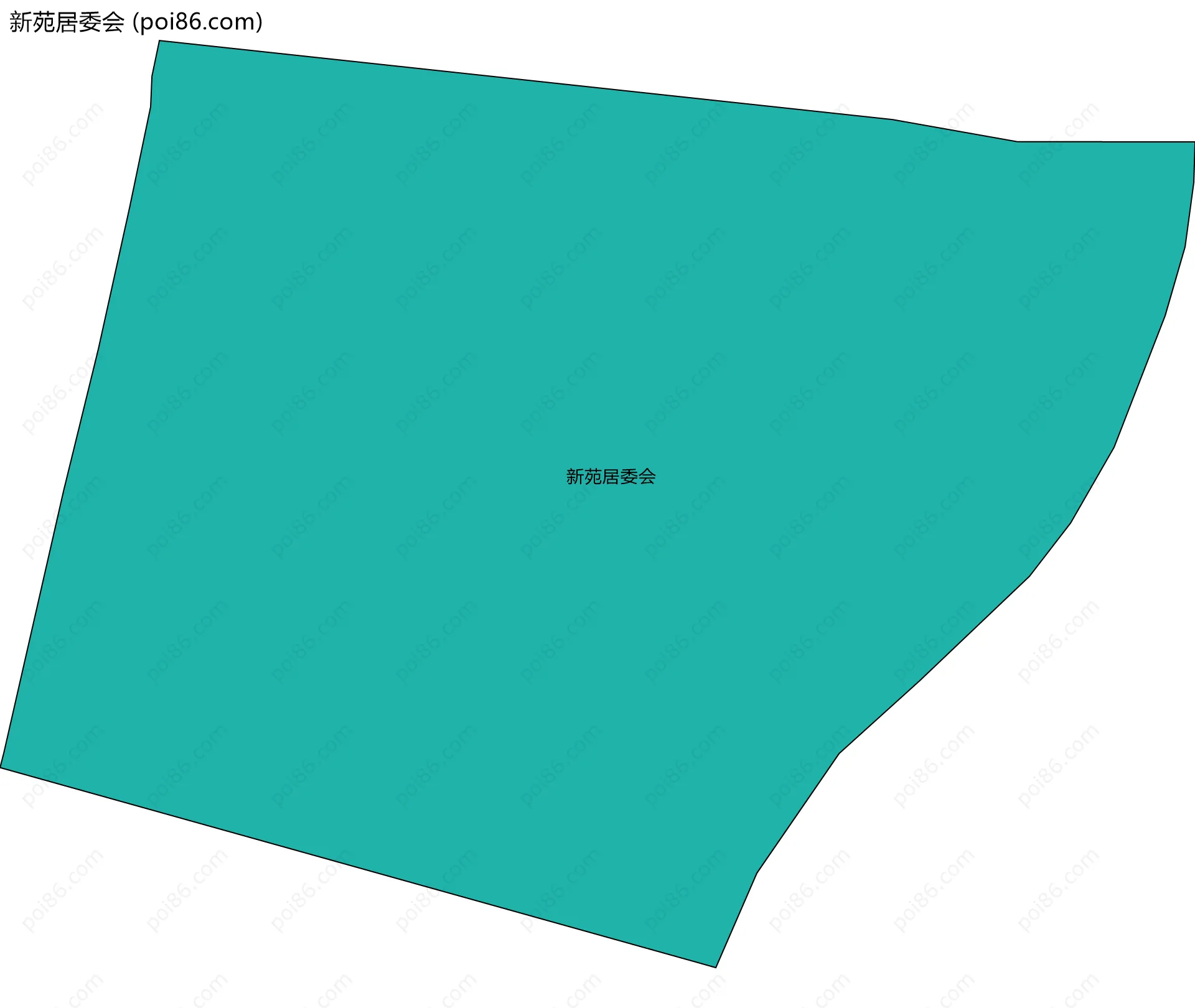 新苑居委会边界地图